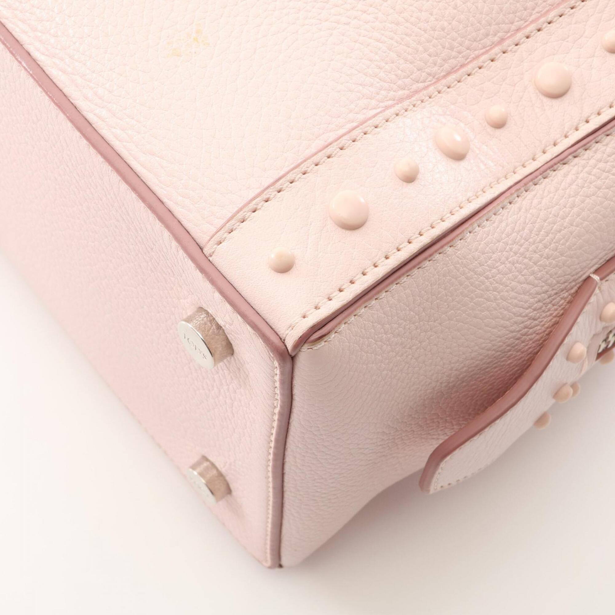 Tod's Pink Leather Handbag (Pre-Owned)