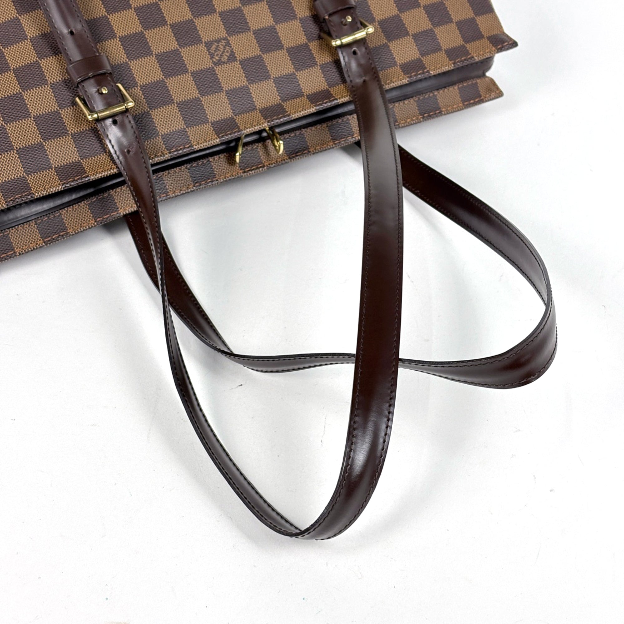 Louis Vuitton Brown Damier Canvas Shoulder Bag Tote Bag (Pre-Owned)