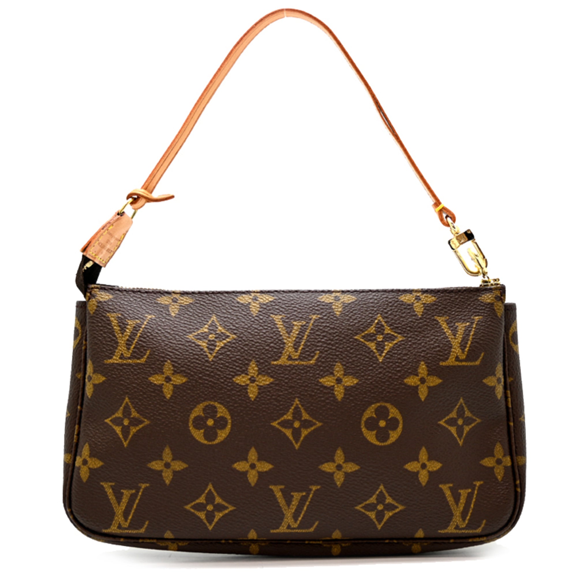 Louis Vuitton Brown Monogram Pochette Shoulder Bag (Pre-Owned)