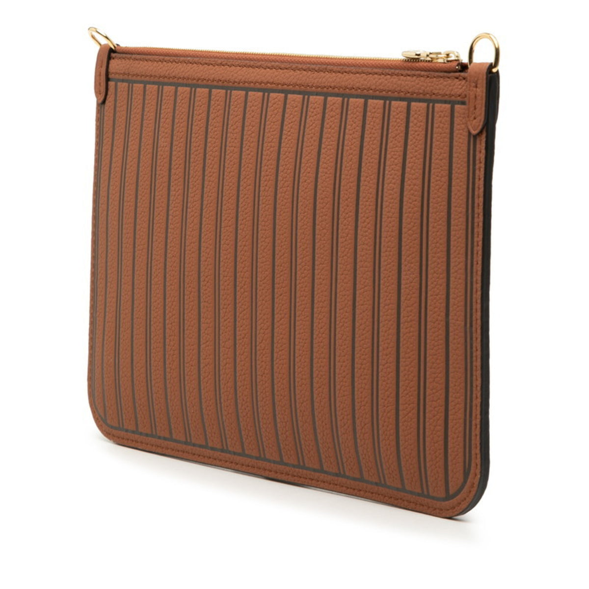 Louis Vuitton Brown Pvc Leather Handbag Pouch (Pre-Owned)