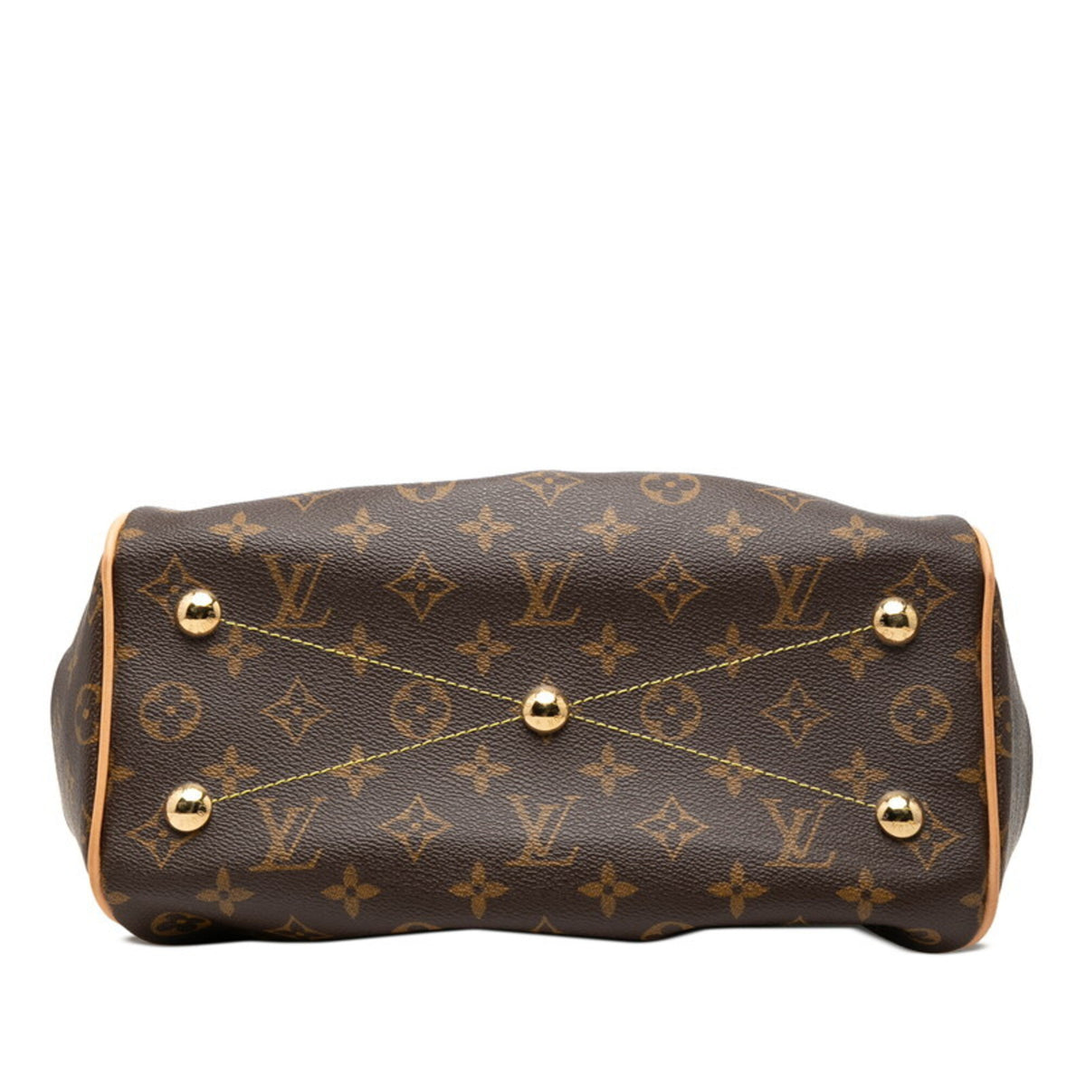 Louis Vuitton Brown Pvc Leather Handbag (Pre-Owned)