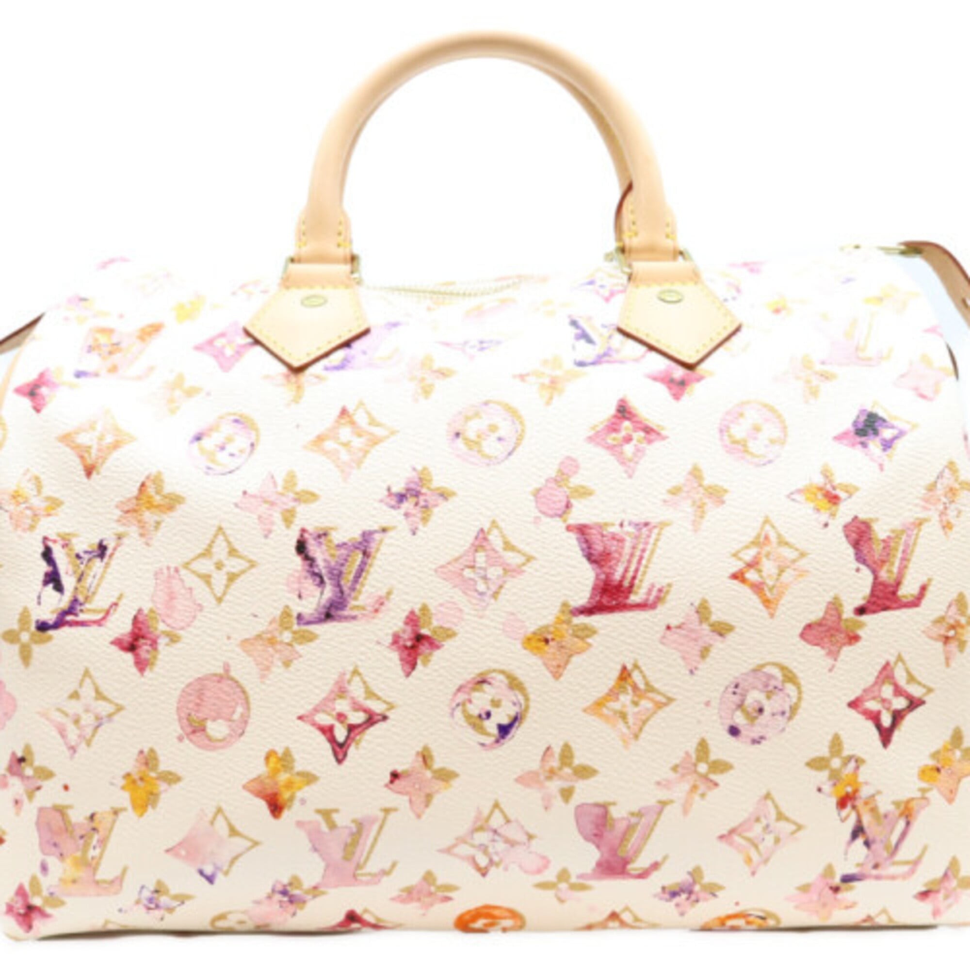 Louis Vuitton Blanc White Monogram Boston Bag (Pre-Owned)