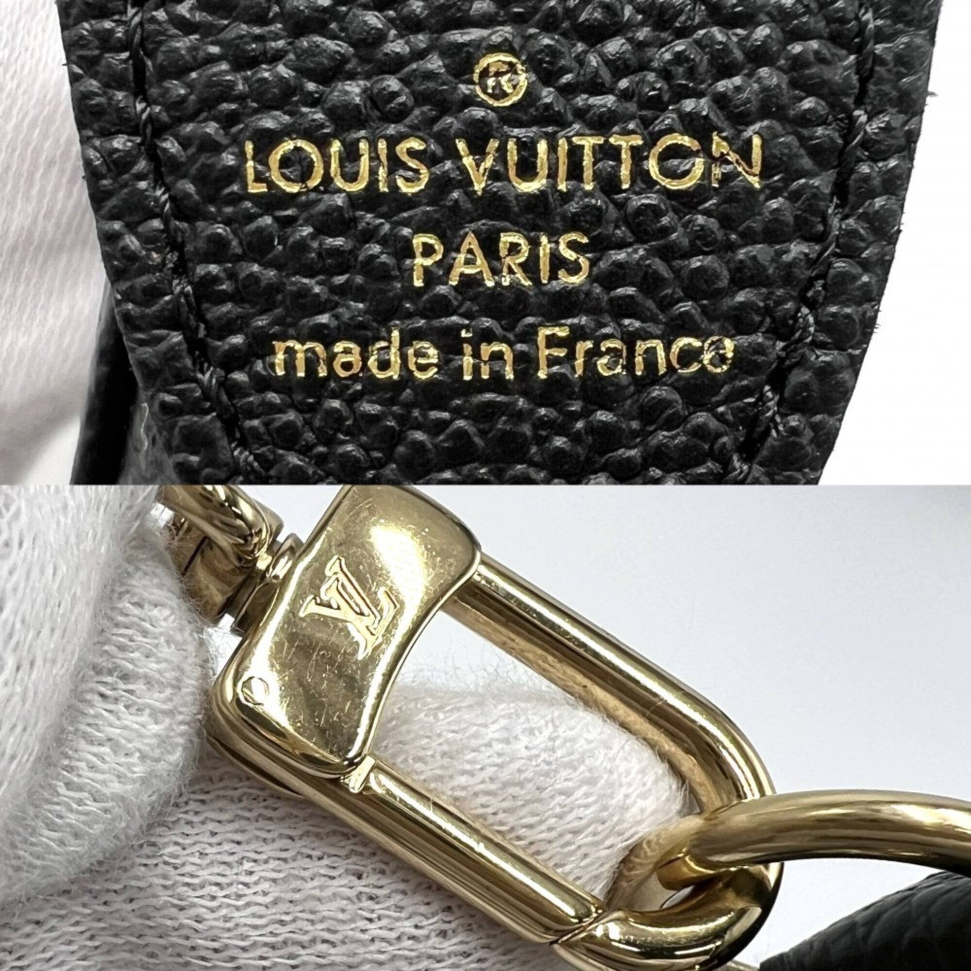 Louis Vuitton Black Monogram Empreinte Handbag Pochette Pouch (Pre-Owned)
