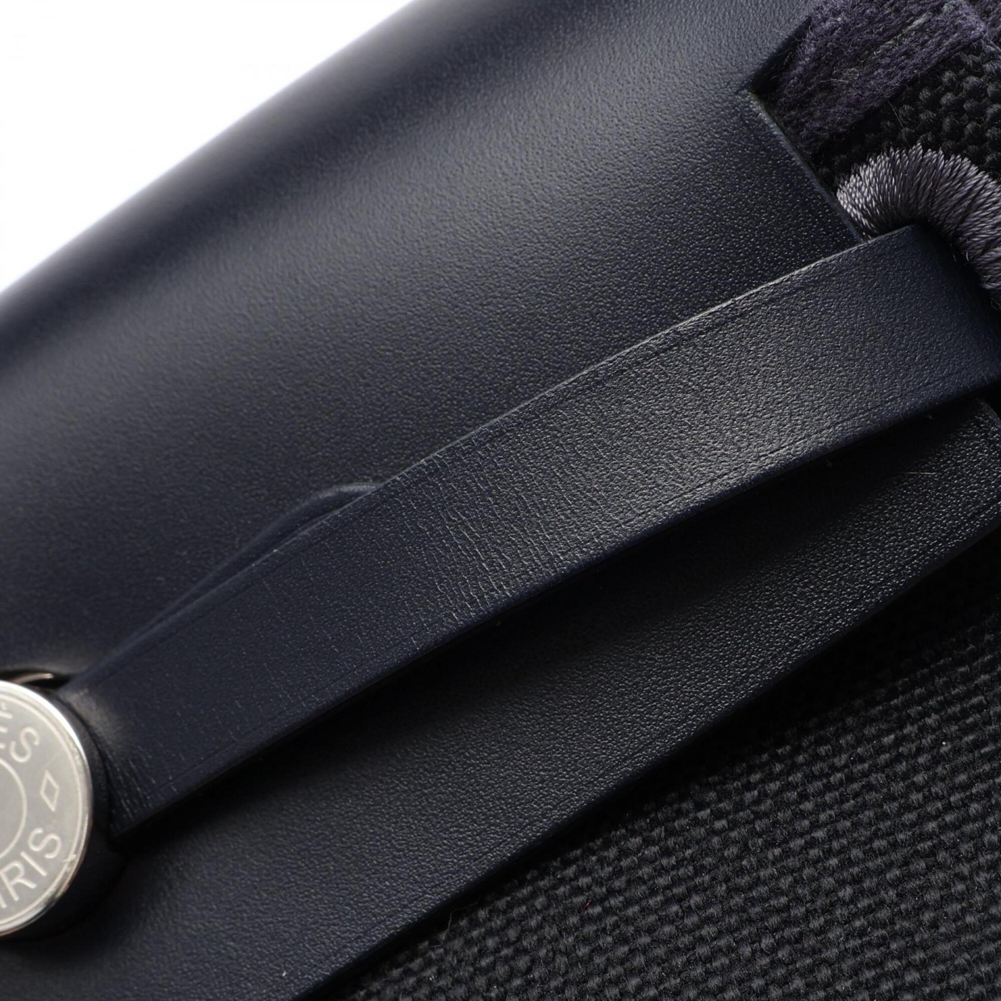 Hermes Black Blue Nuit Navy Handbag Shoulder Bag (Pre-Owned)