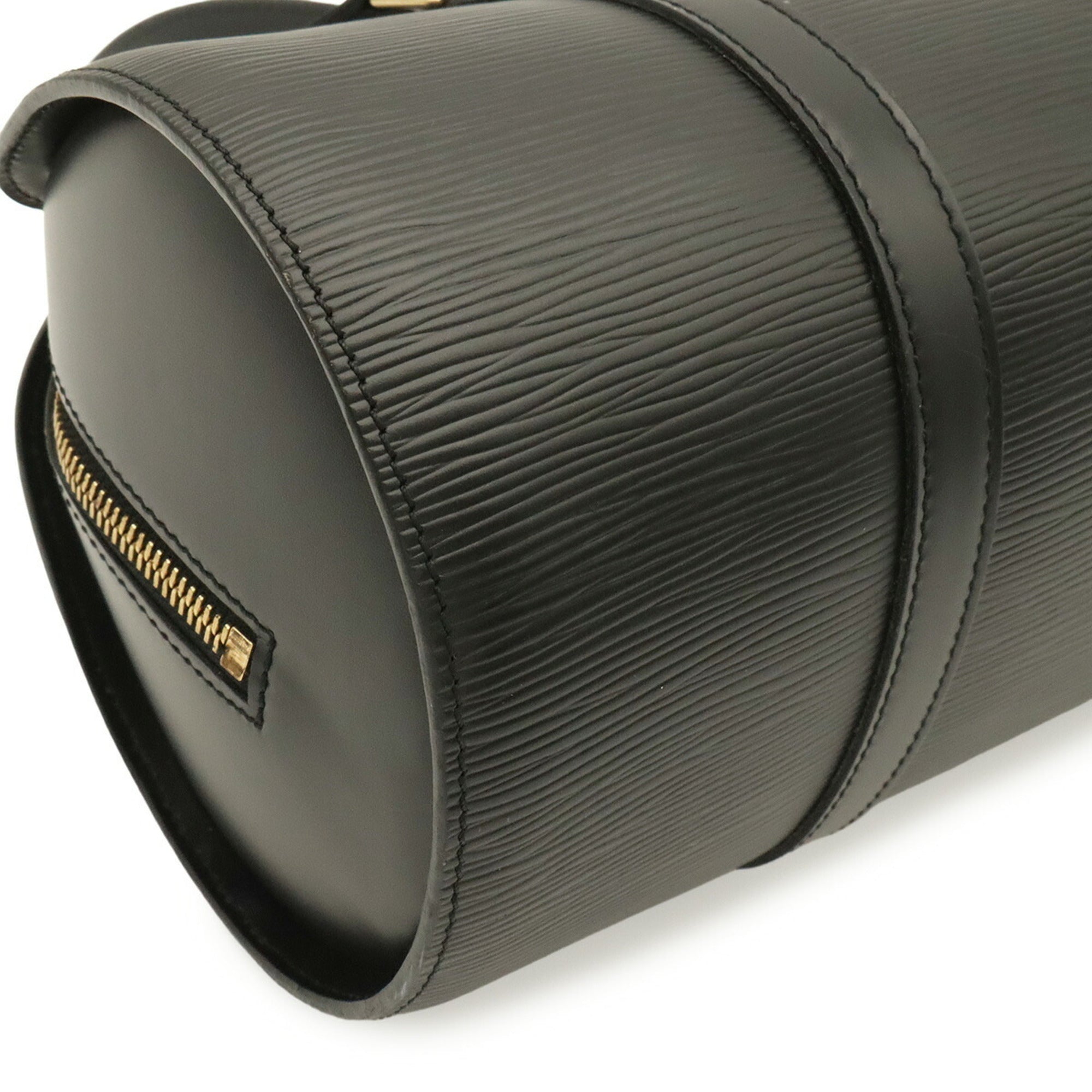 Louis Vuitton Noir Epi Leather Handbag Shoulder Bag (Pre-Owned)