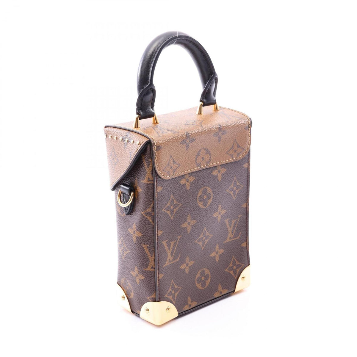 Louis Vuitton Brown Monogram Reverse Coated Canvas Leather Pvc Handbag (Pre-Owned)