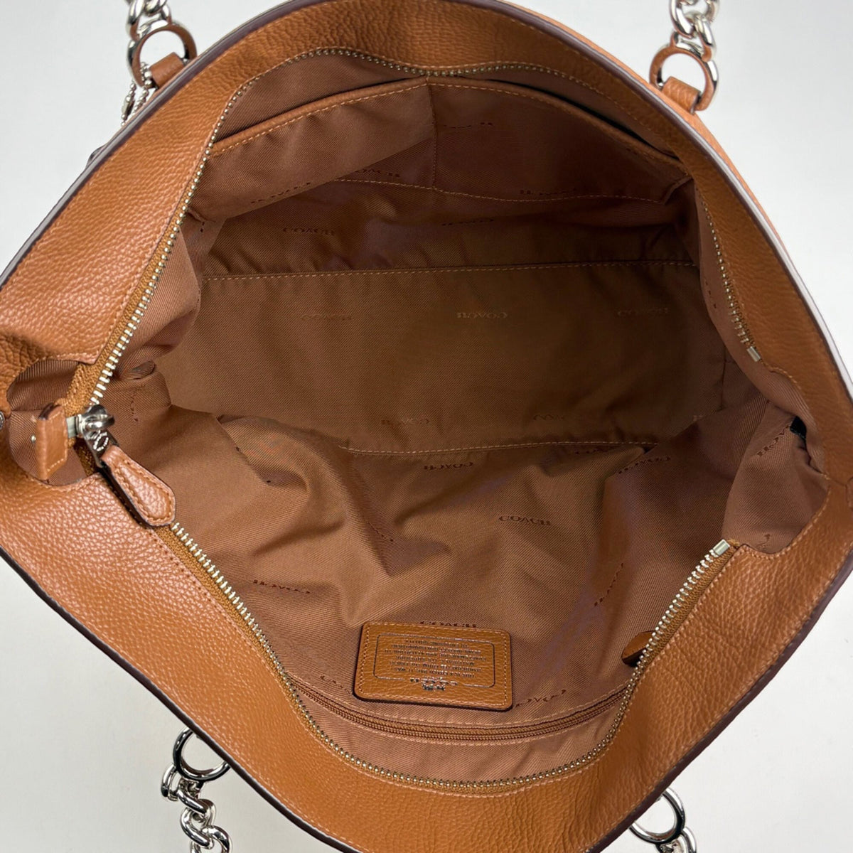 Coach Brown Leather Tote Bag (Pre-Owned)