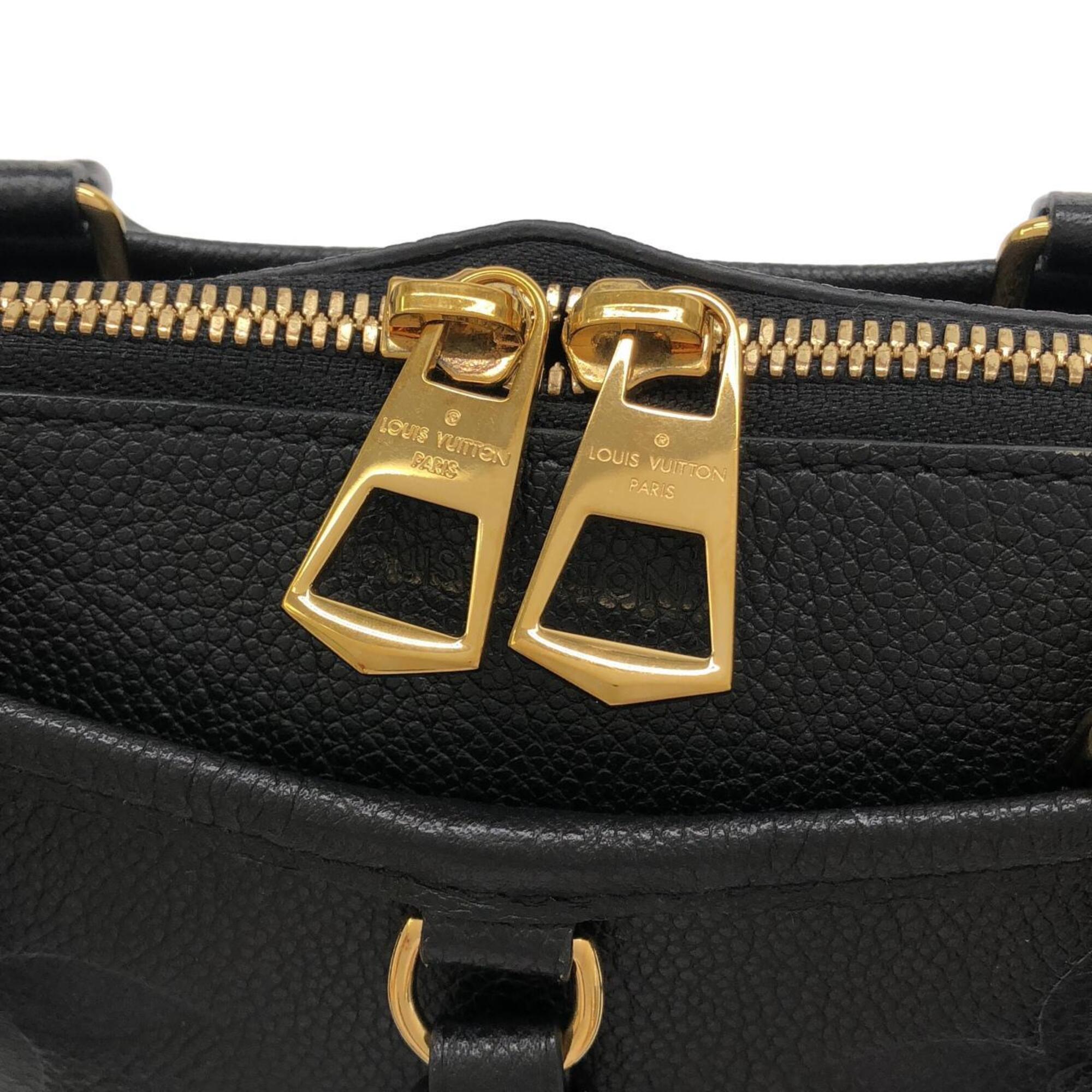 Louis Vuitton Black Leather Handbag (Pre-Owned)