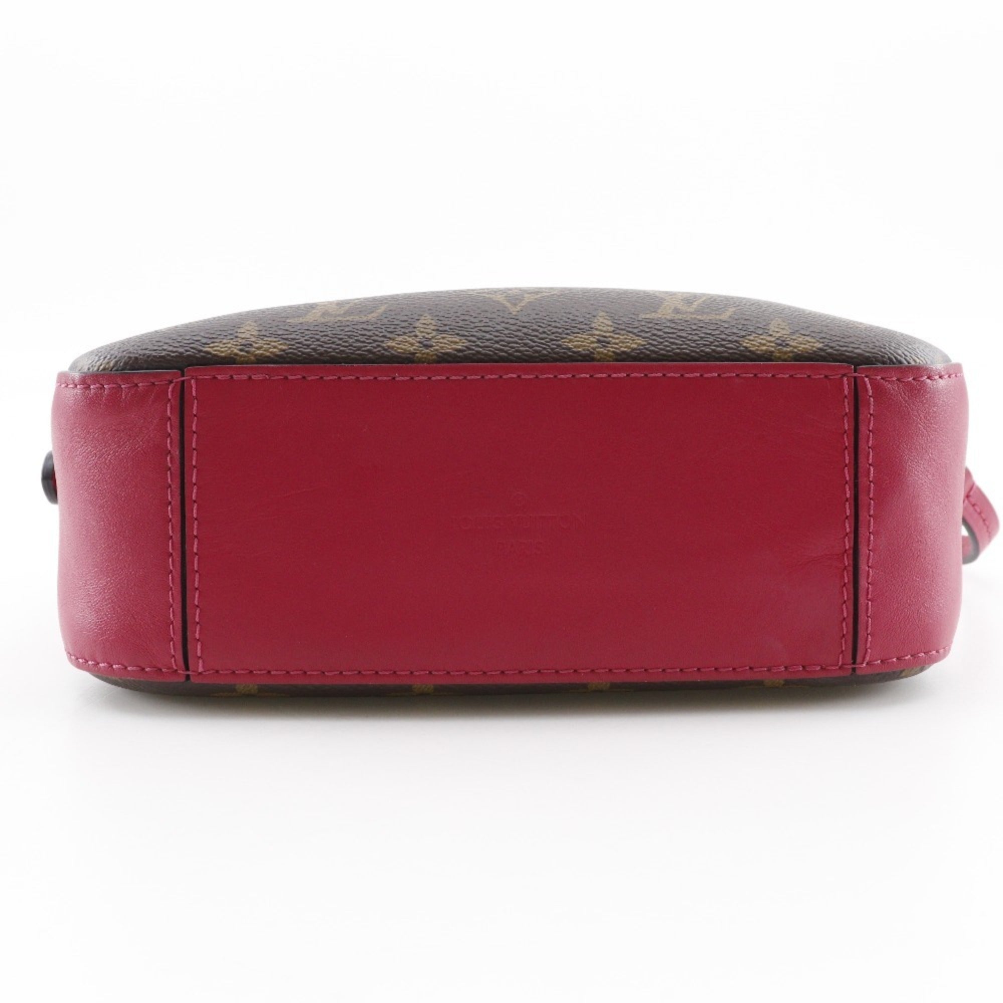 Louis Vuitton Brown Red Color Monogram Shoulder Bag (Pre-Owned)