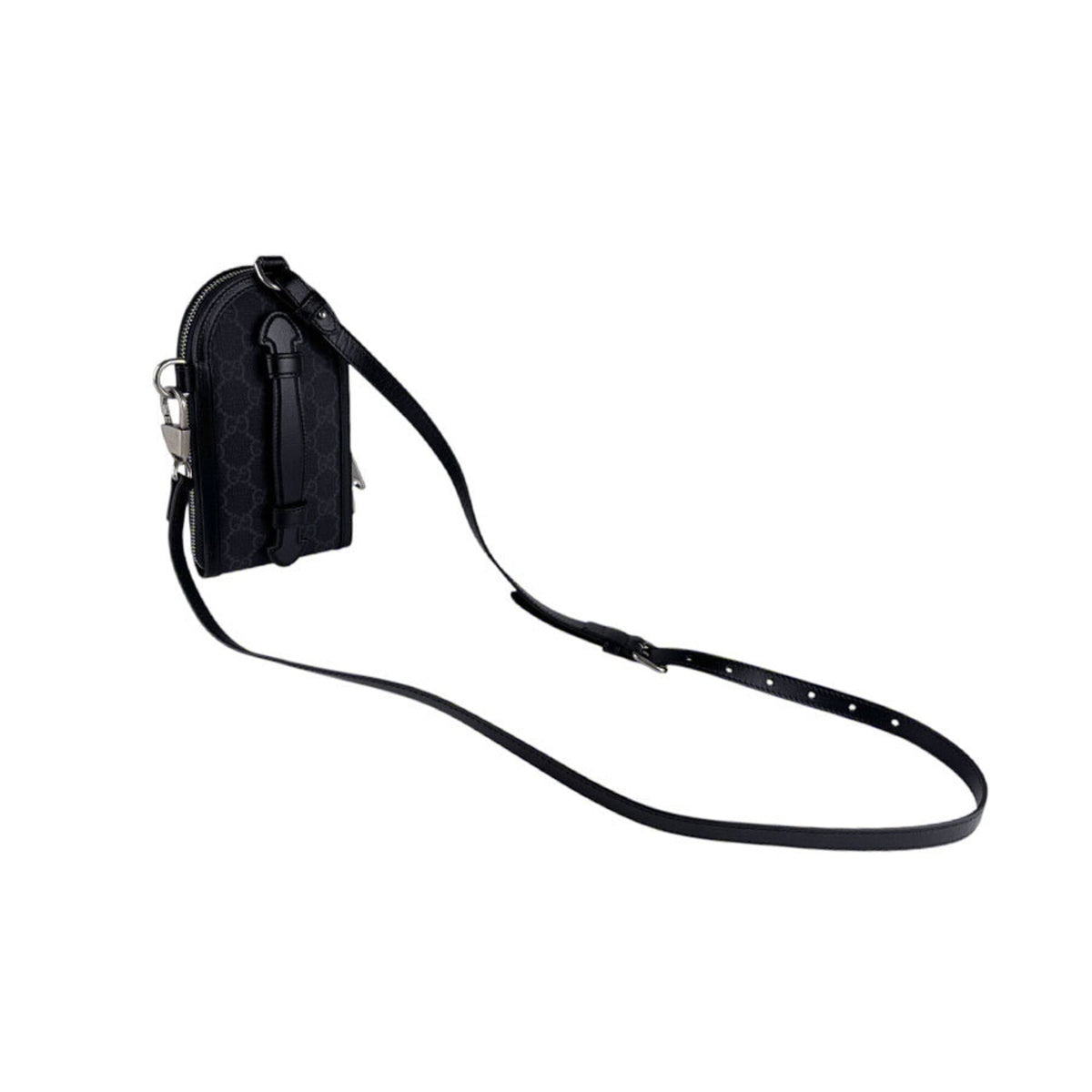 Gucci Black Gg Supreme Pouch Shoulder Bag (Pre-Owned)