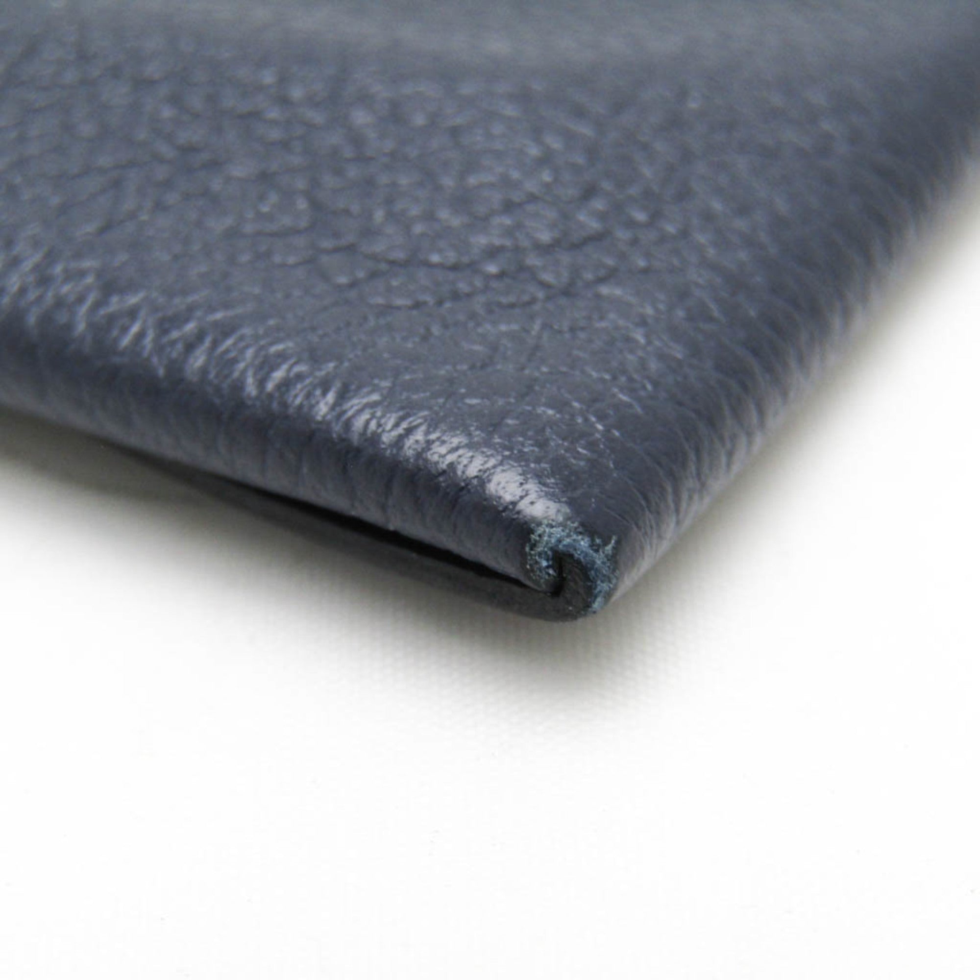 Hermes Bastia Navy Leather Coin Purse/Coin Case (Pre-Owned)