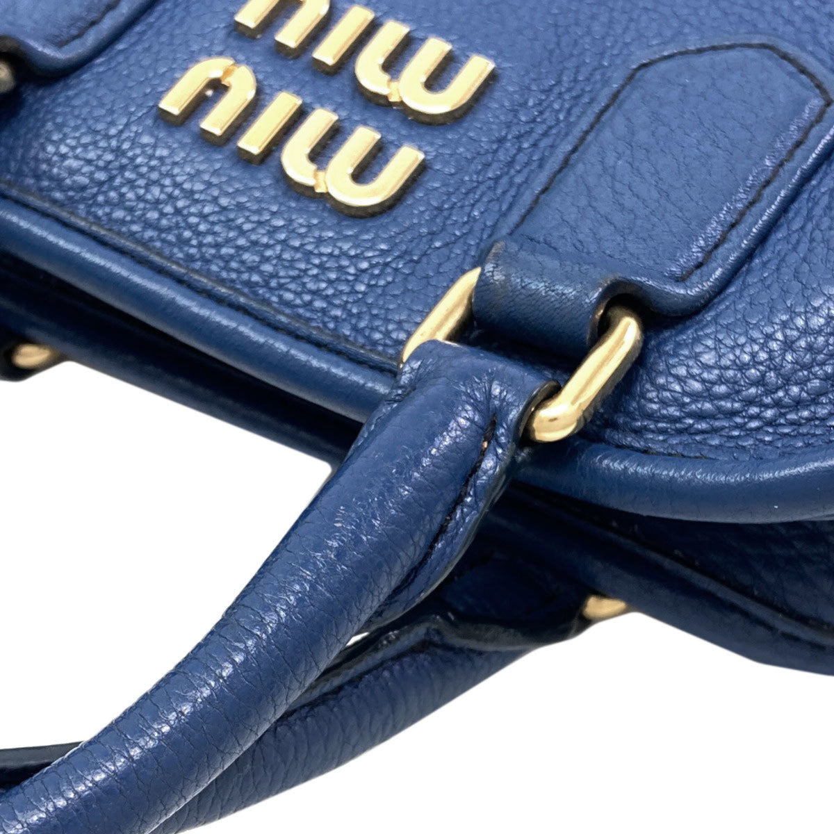 Miu Miu Blue Leather Handbag (Pre-Owned)