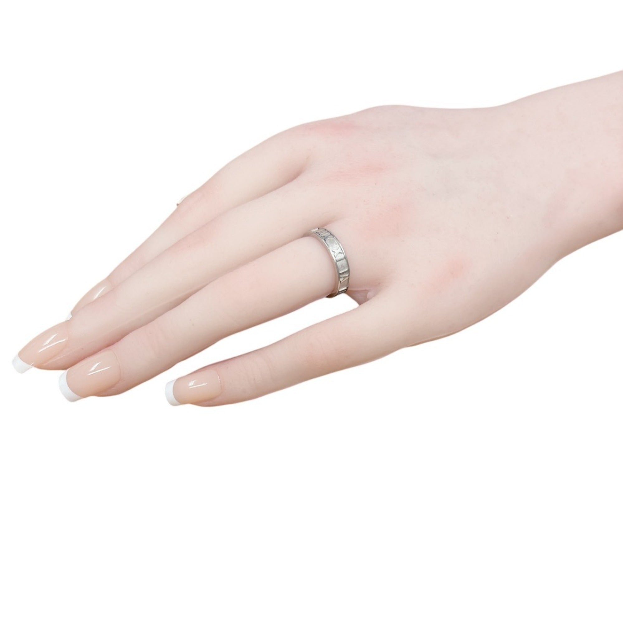 Tiffany Atlas Silver 925 Band Ring (Pre-Owned)