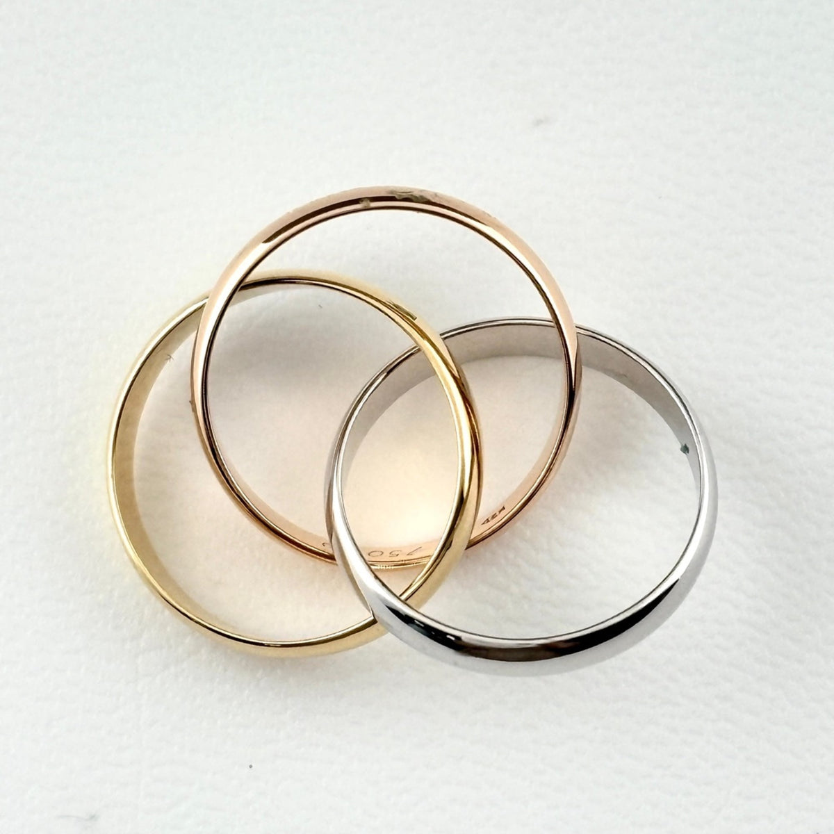 Cartier Yellow Gold (18K) Pink Gold (18K) White Gold (18K) Band Ring (Pre-Owned)