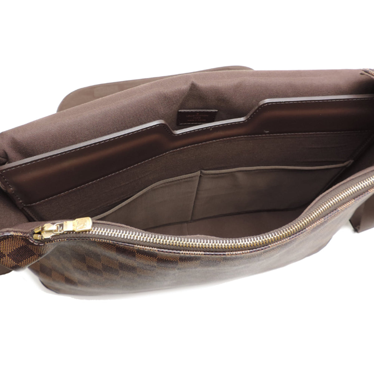 Louis Vuitton Brown Ebene Damier Canvas Shoulder Bag (Pre-Owned)