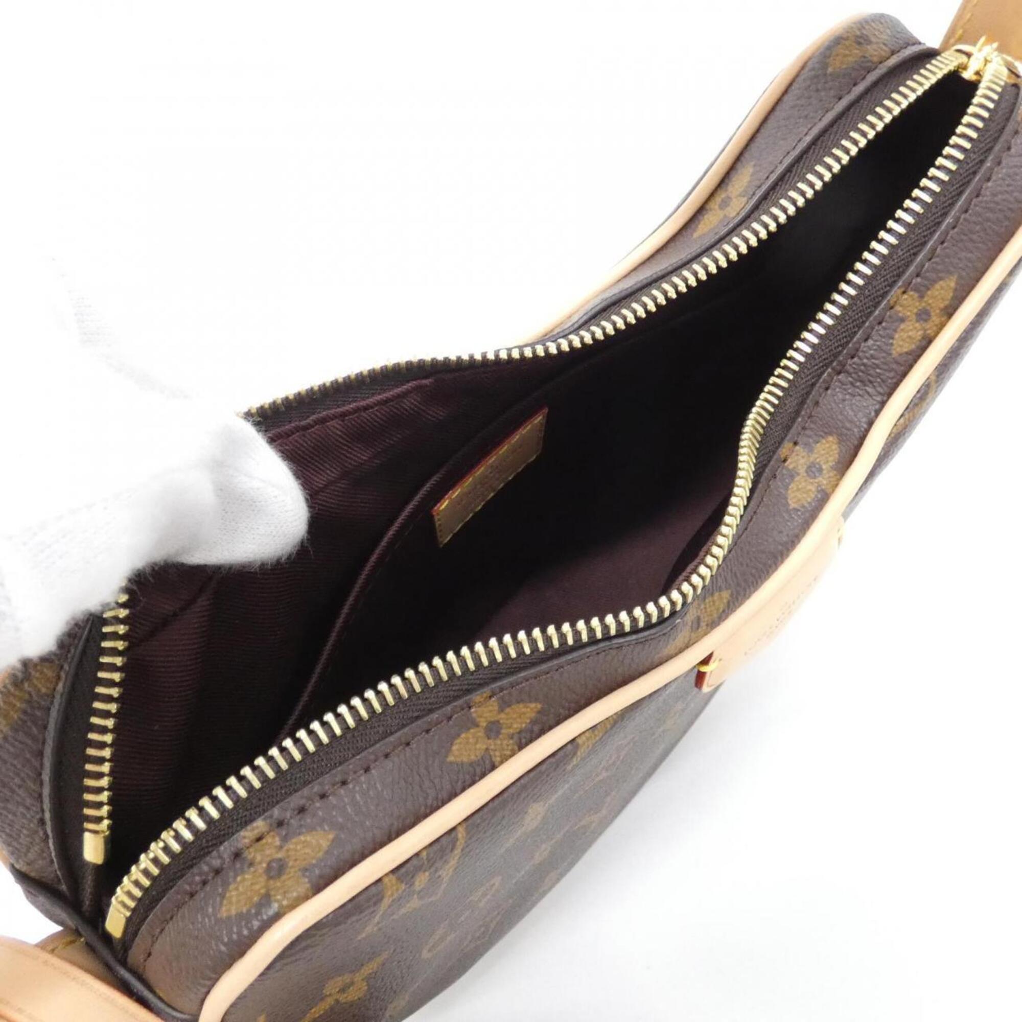 Louis Vuitton Marron Coated Canvas Pouch Shoulder Bag (Pre-Owned)