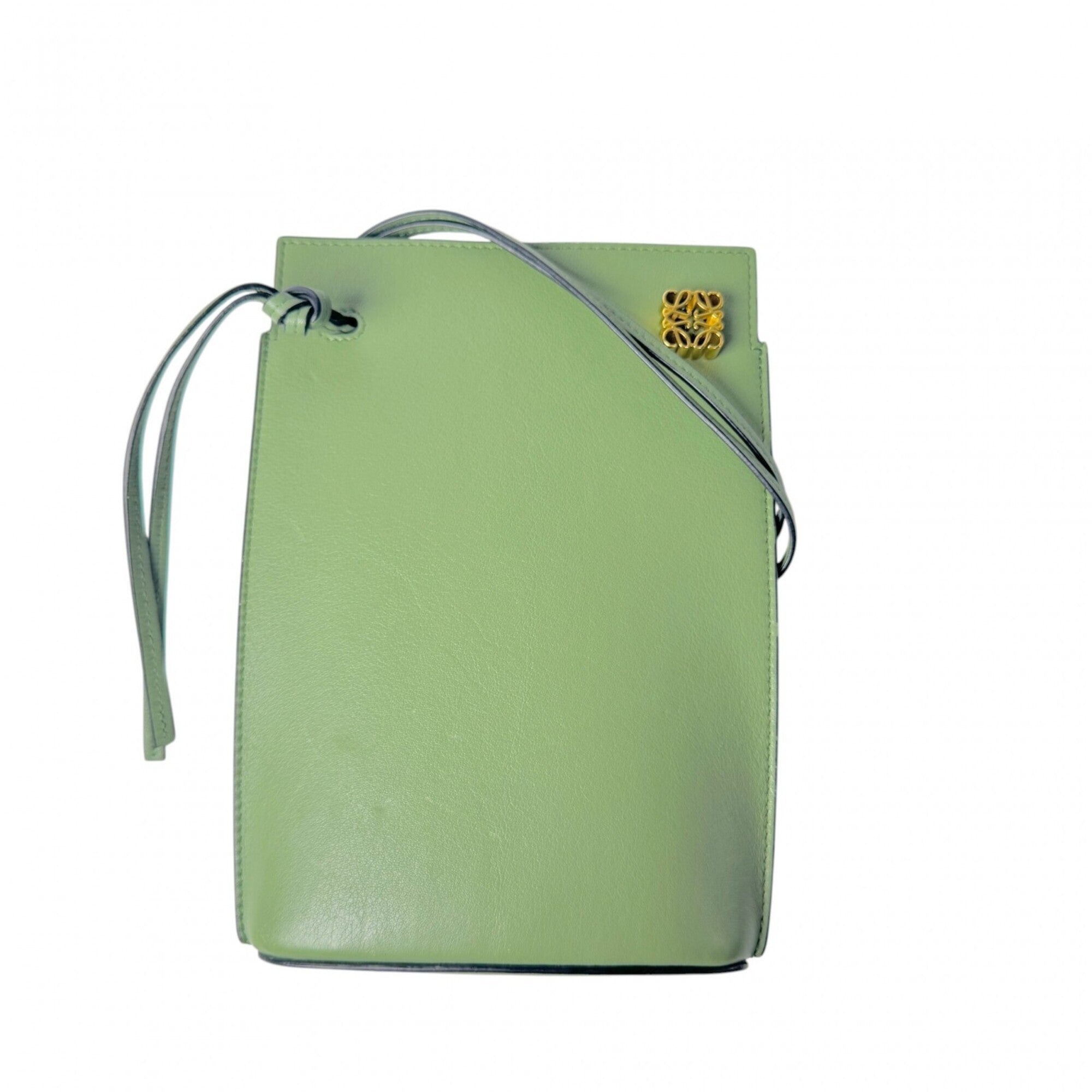 Loewe Green Leather Shoulder Bag (Pre-Owned)
