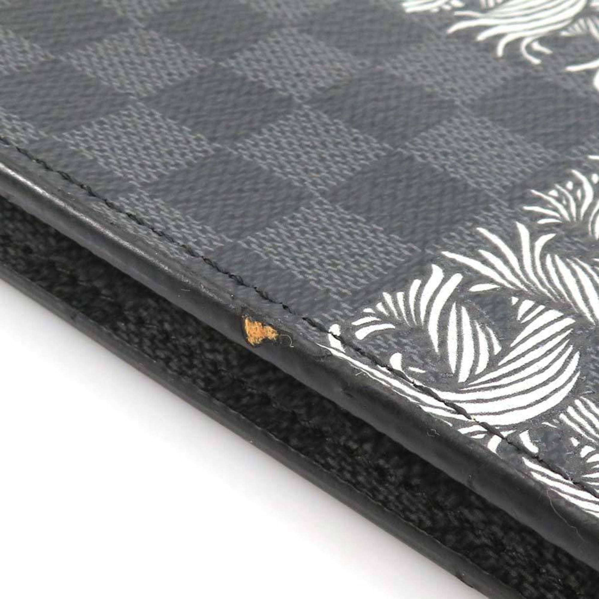 Louis Vuitton Black Damier Graphite Clutch Bag Pochette (Pre-Owned)