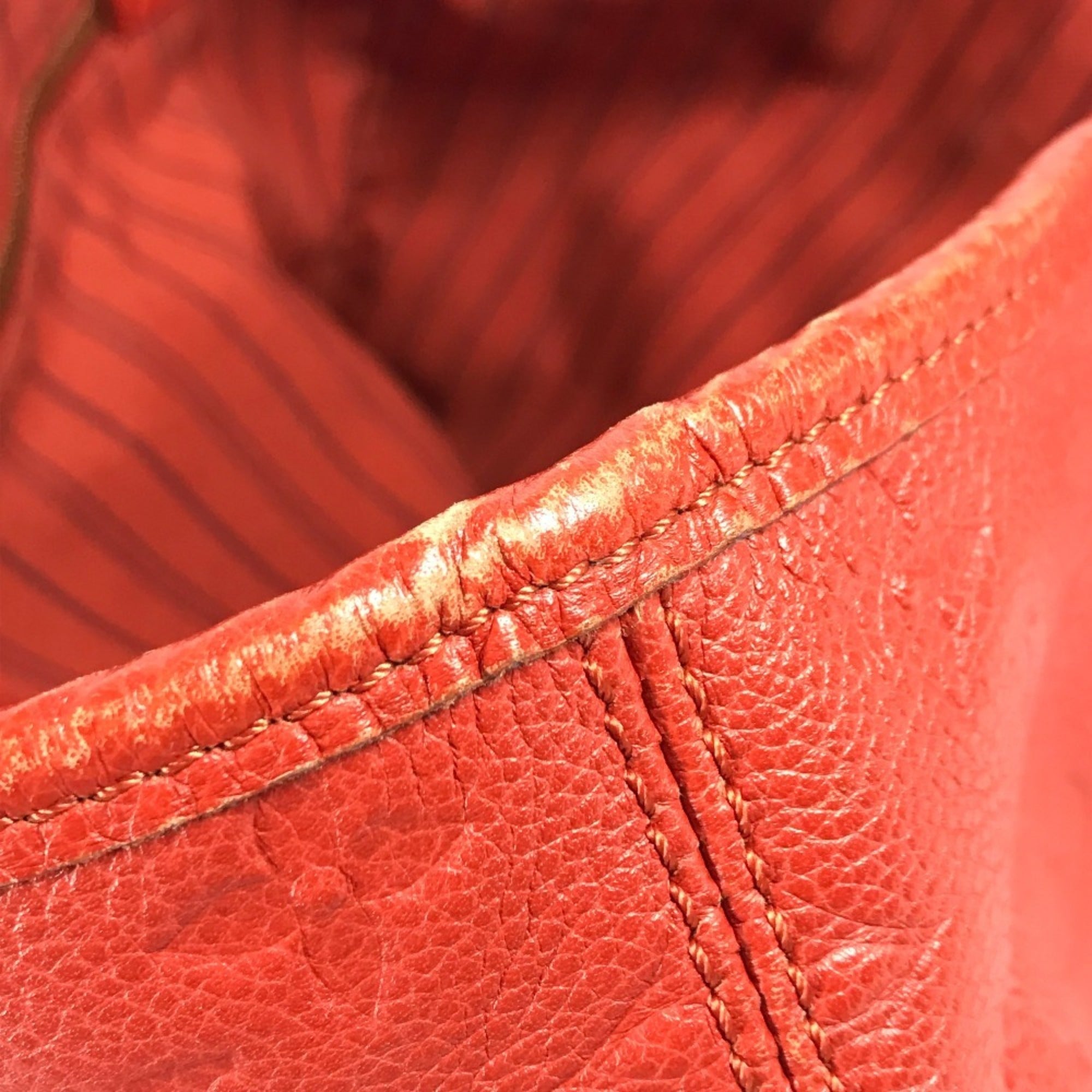 Louis Vuitton Monogram Empreinte Red Color Monogram Empreinte Shoulder Bag Tote Bag (Pre-Owned)