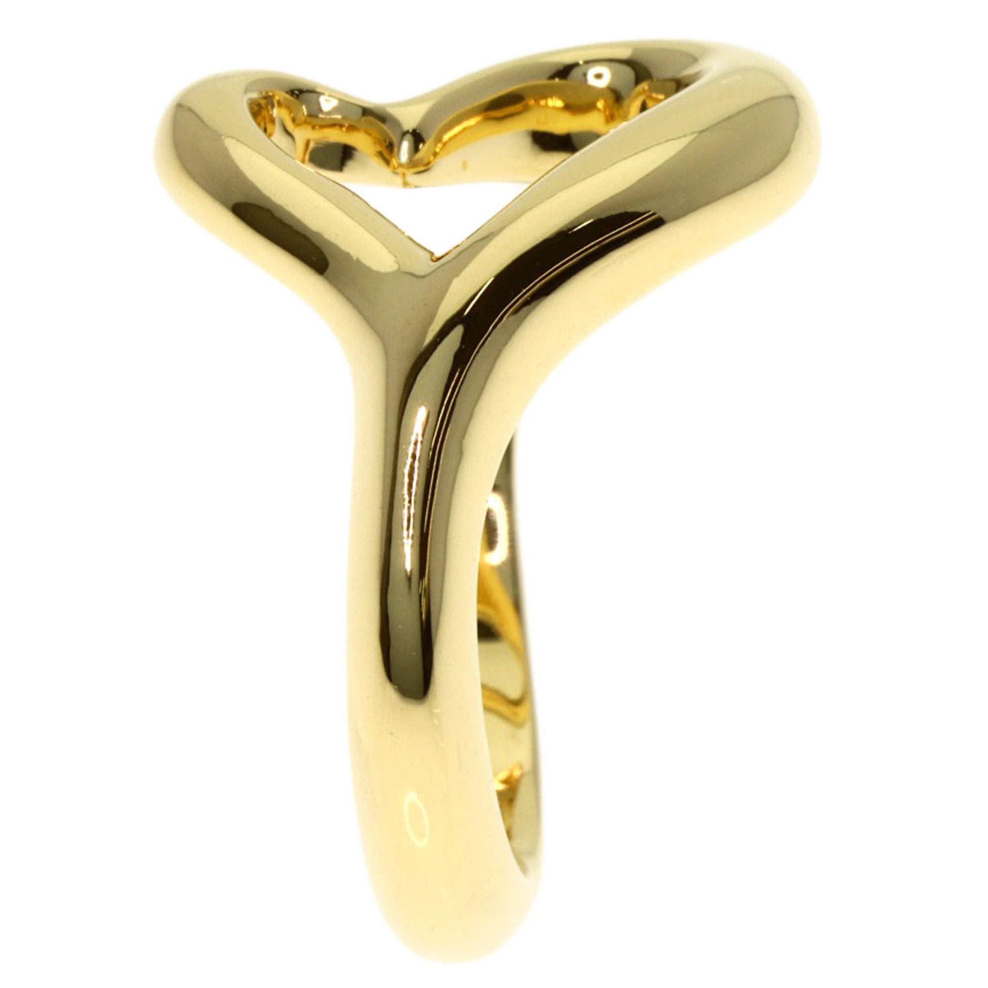 Tiffany Open Heart Yellow Gold (18K) Band Ring (Pre-Owned)