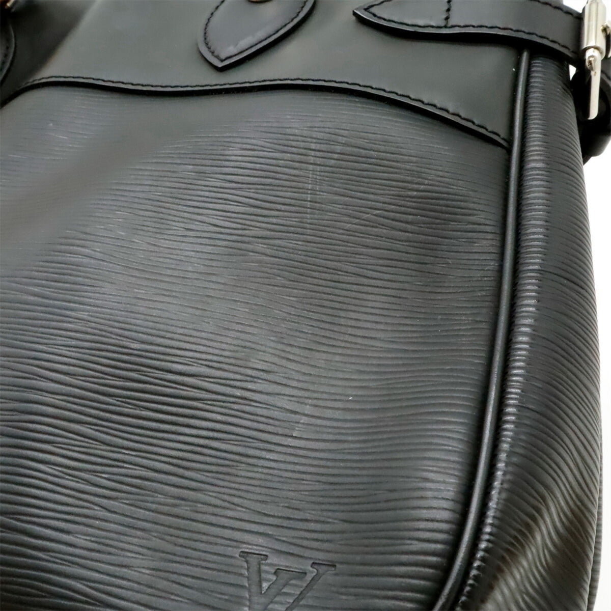 Louis Vuitton Noir Epi Leather Handbag Shoulder Bag Tote Bag (Pre-Owned)