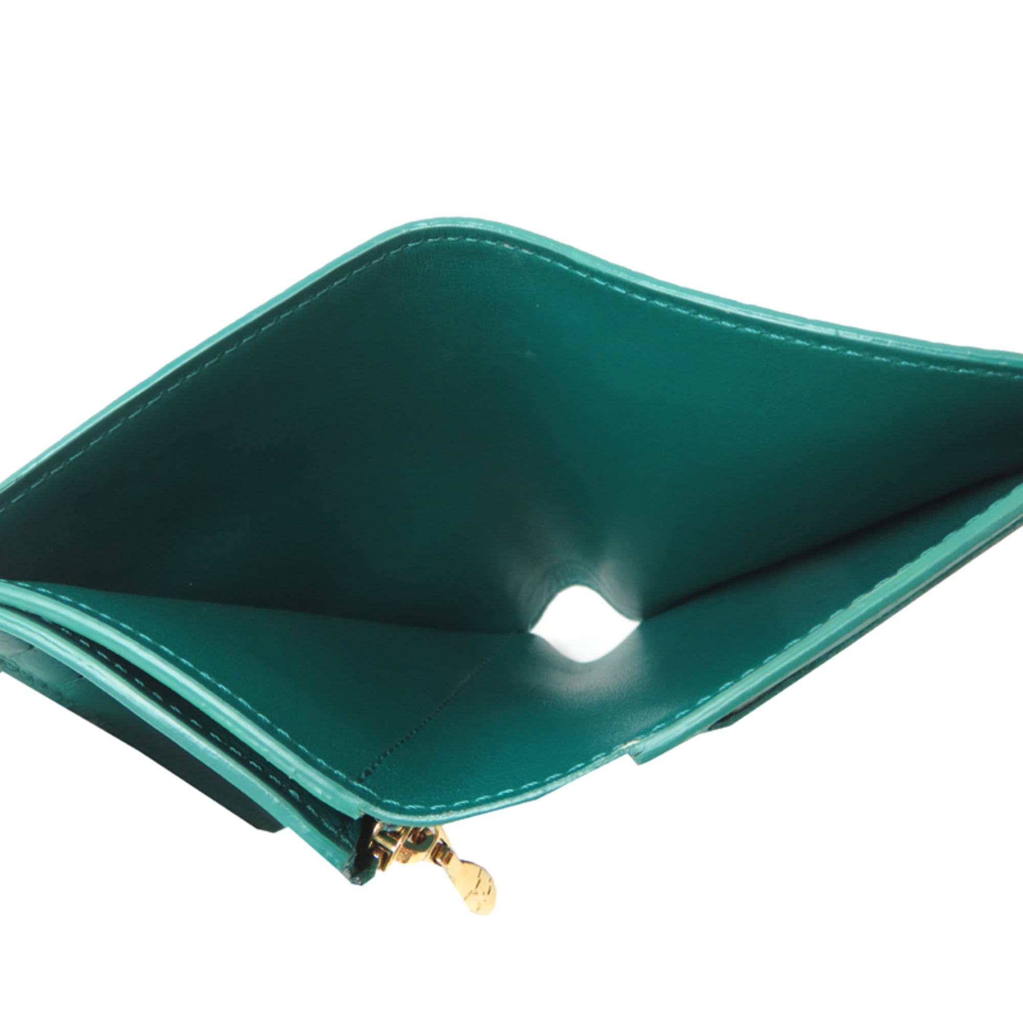 Louis Vuitton Green Leather Wallet (Bi-Fold) (Pre-Owned)