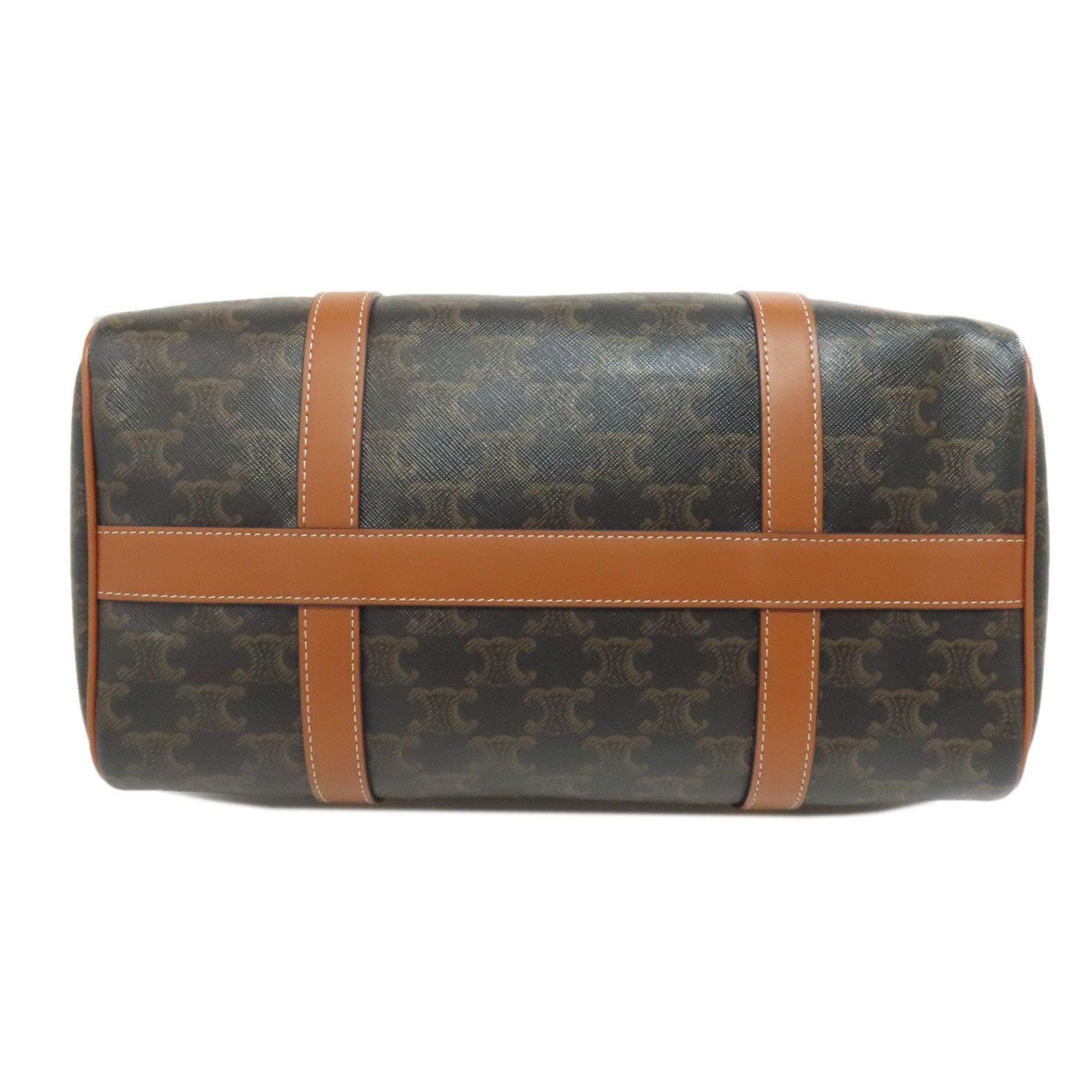 Celine Macadam Brown Leather Shoulder Bag (Pre-Owned)