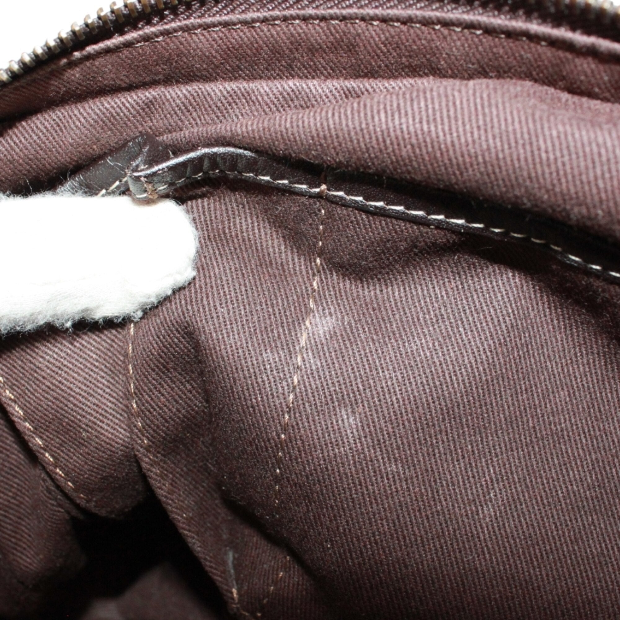 Celine Brown Canvas Leather Shoulder Bag (Pre-Owned)