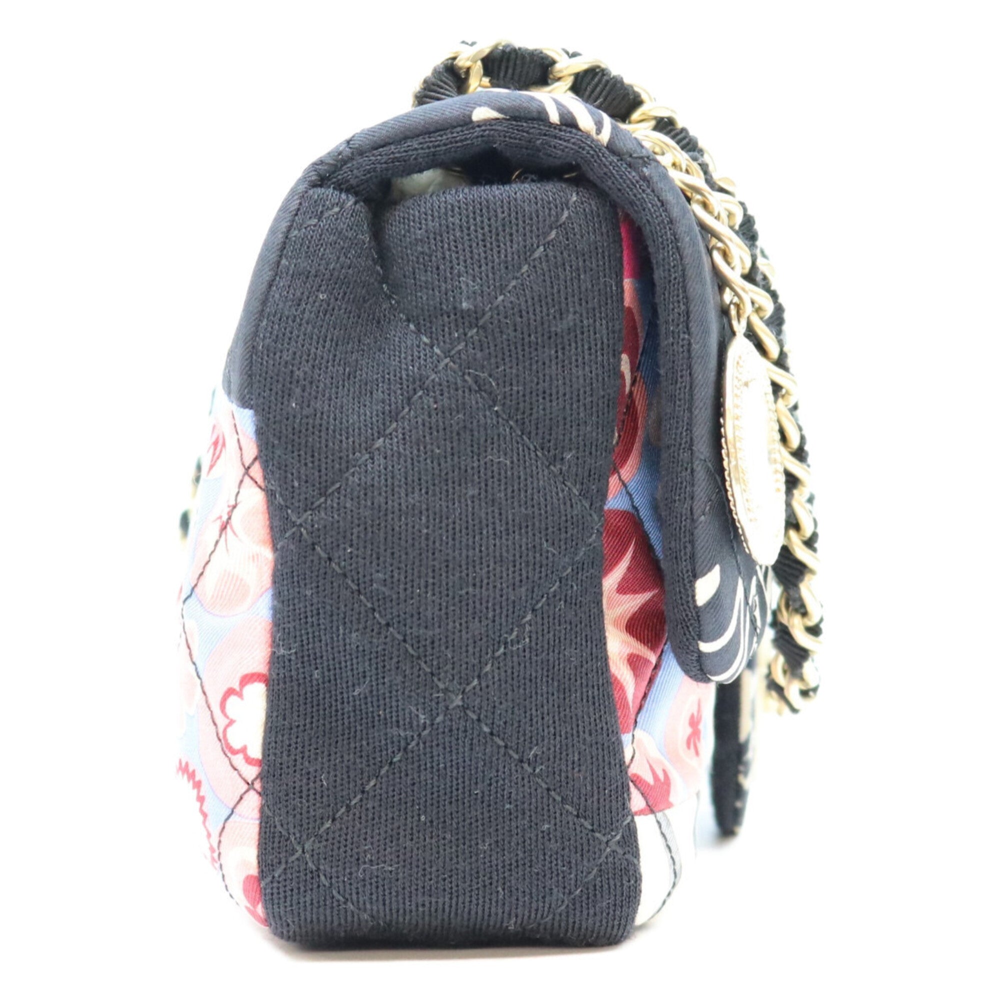 Chanel Multi-Color Cotton Shoulder Bag (Pre-Owned)