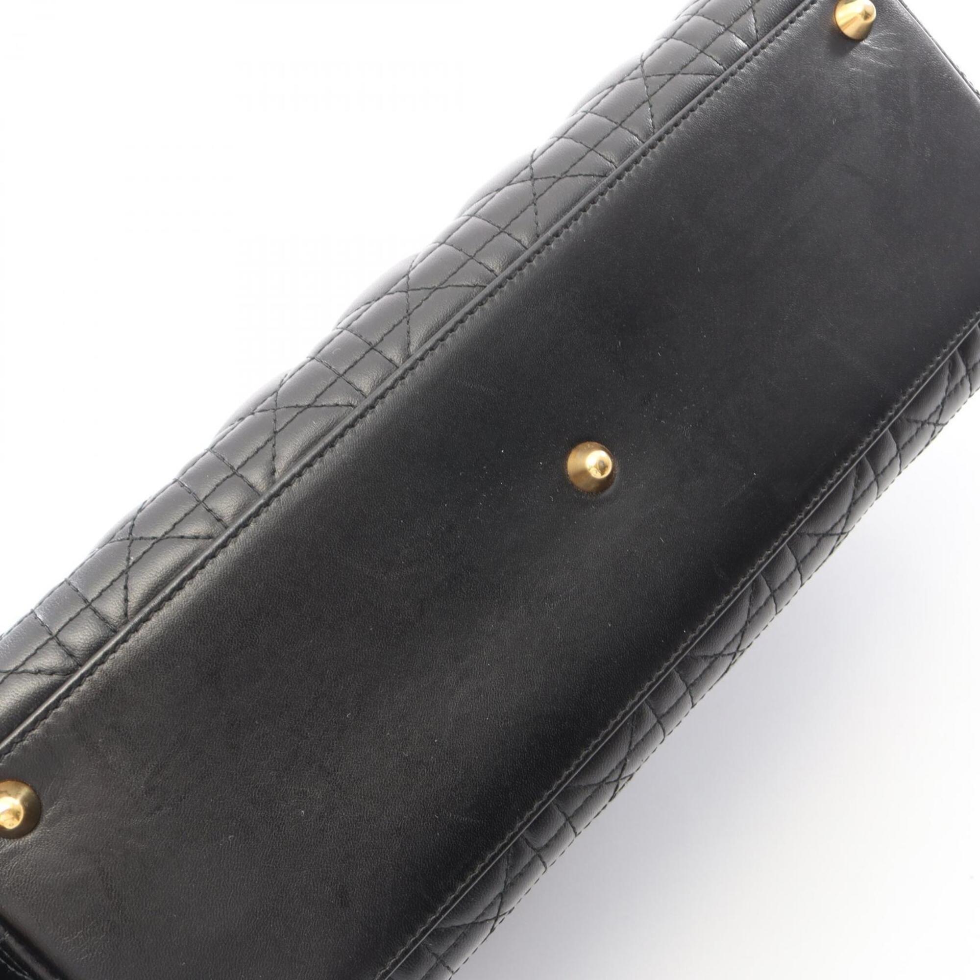Christian Dior Black Leather Handbag (Pre-Owned)
