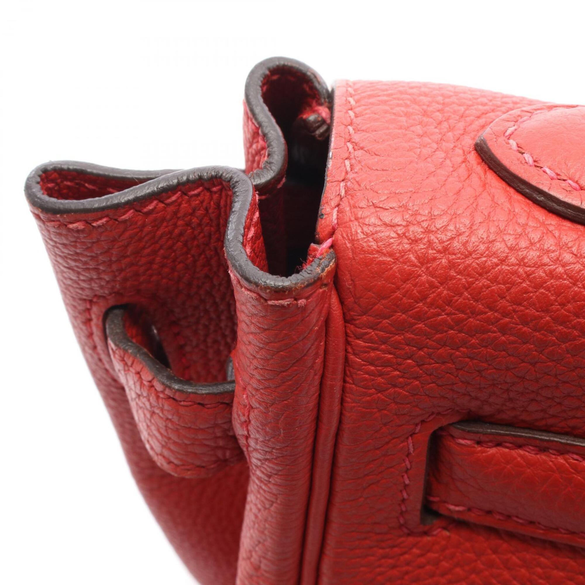 Hermes Red Color Togo Leather Handbag (Pre-Owned)