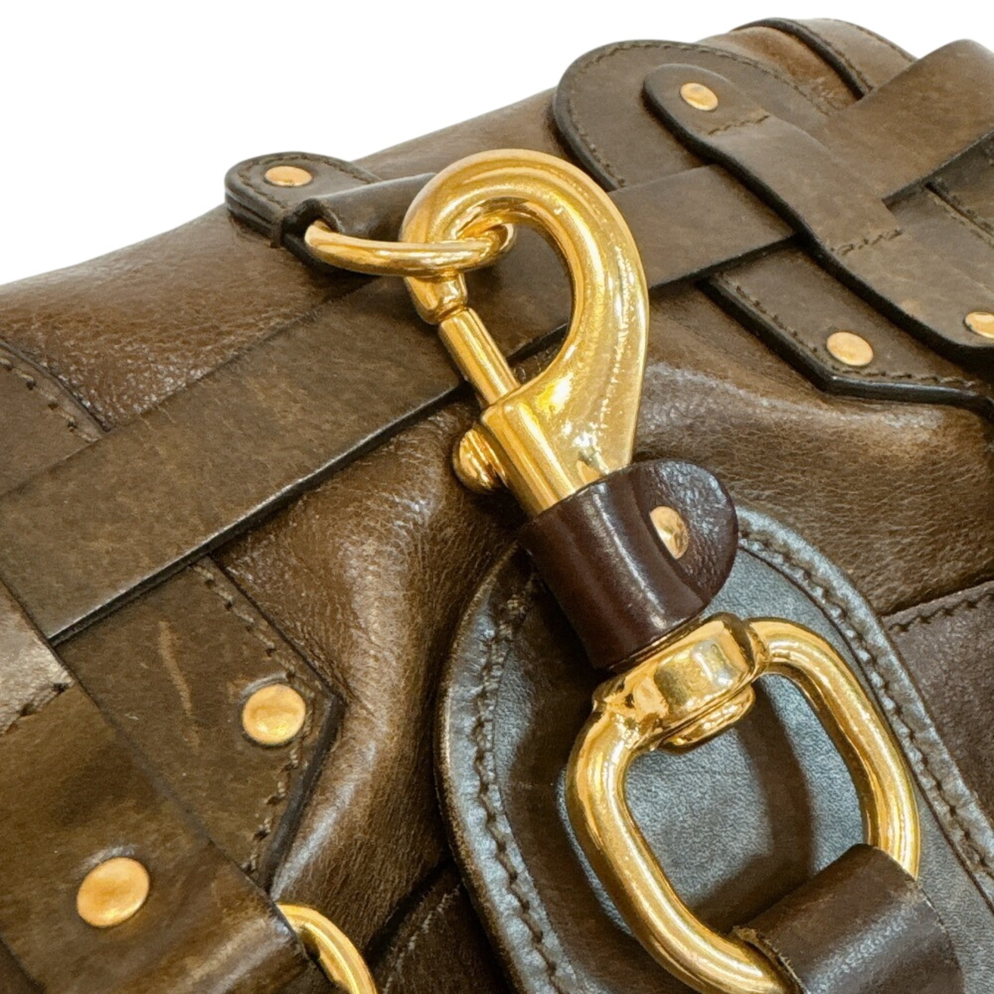 Chloé Brown Leather Handbag Tote Bag (Pre-Owned)