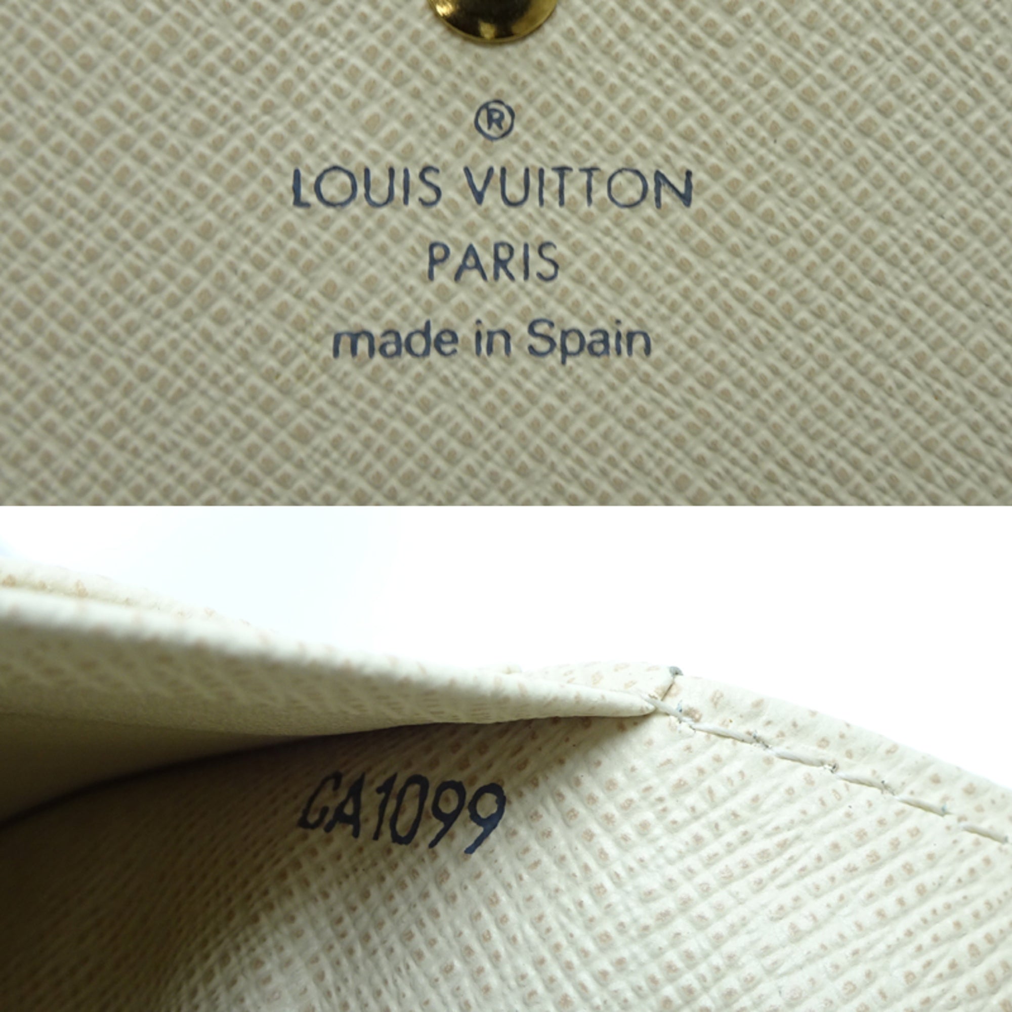 Louis Vuitton White Damier Azur Wallet (Bi-Fold) (Pre-Owned)
