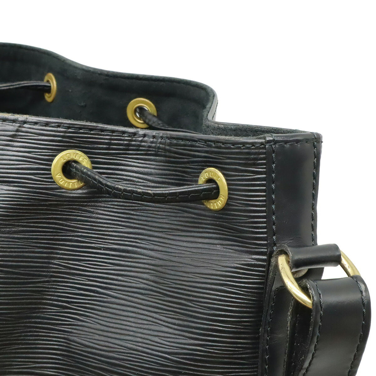 Louis Vuitton Black Noir Epi Leather Shoulder Bag (Pre-Owned)