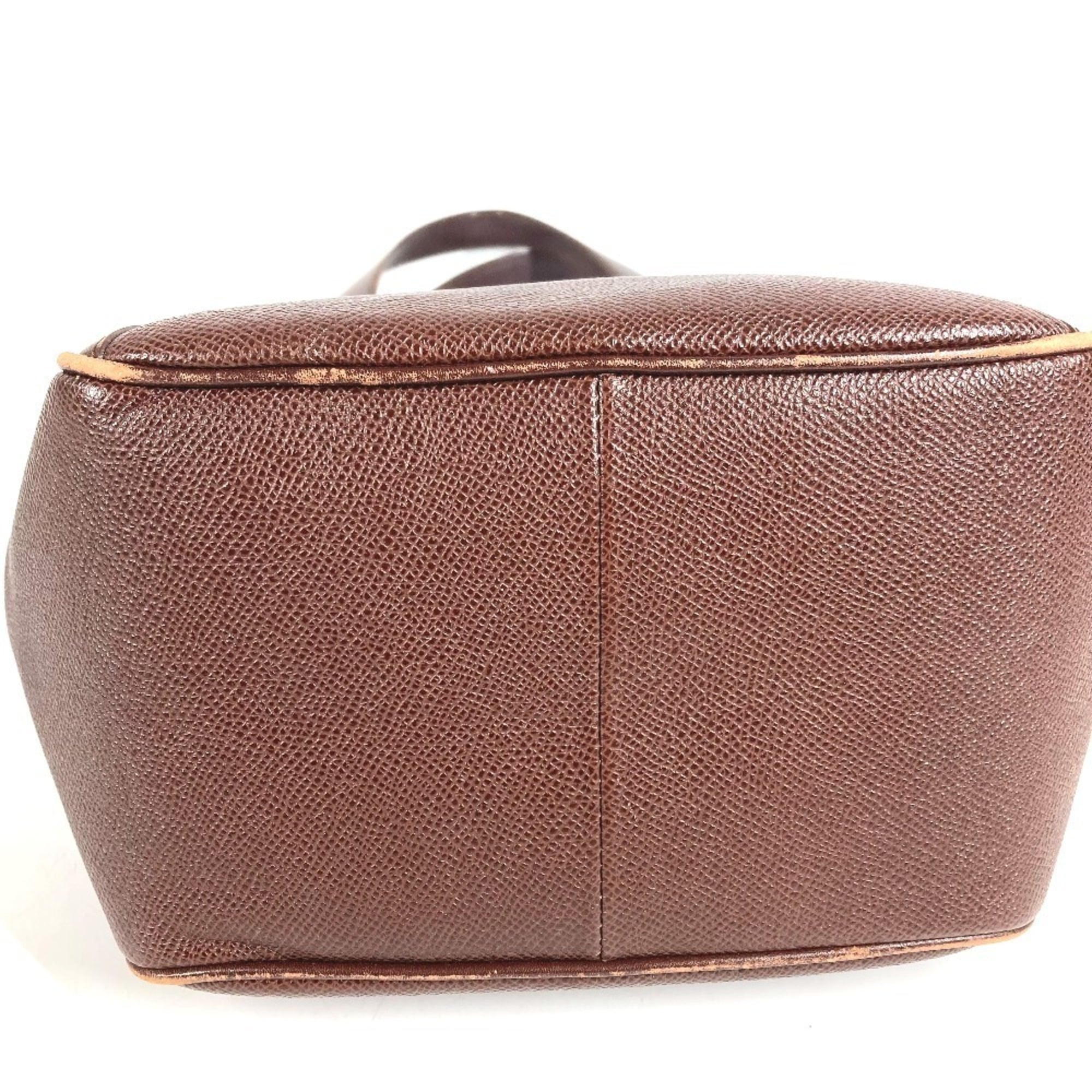 Bvlgari Leather Handbag Shoulder Bag (Pre-Owned)
