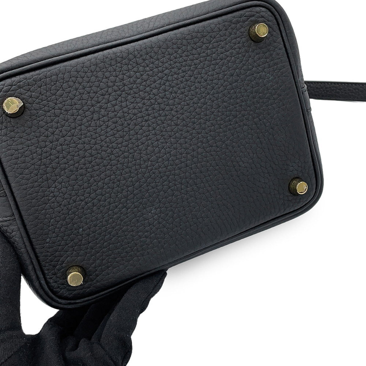 Hermes Picotin Black Taurillon Clemence Leather Handbag (Pre-Owned)