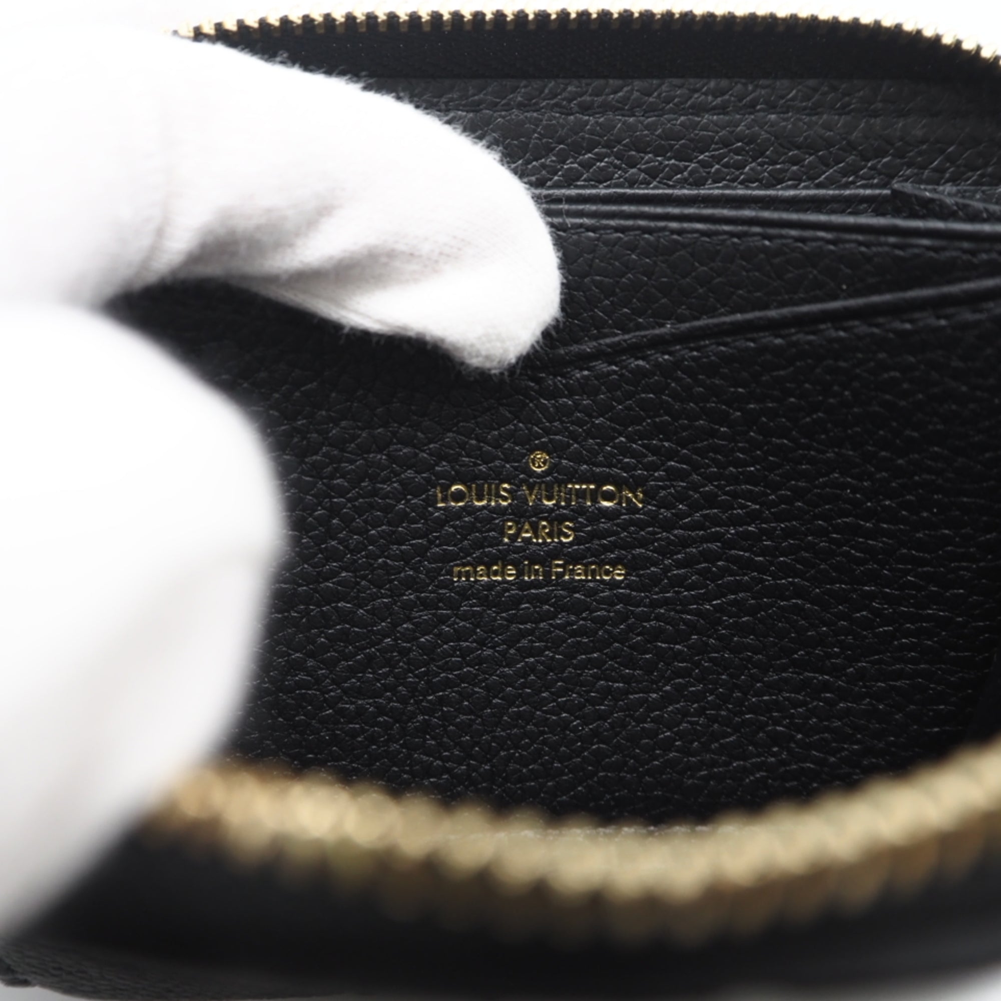 Louis Vuitton Monogram Empreinte Black Leather Coin Purse/Coin Case (Pre-Owned)