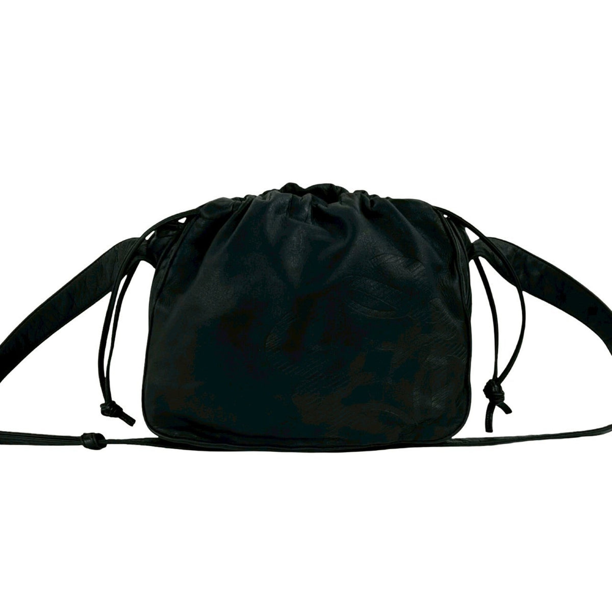 Loewe Black Leather Pochette Shoulder Bag (Pre-Owned)