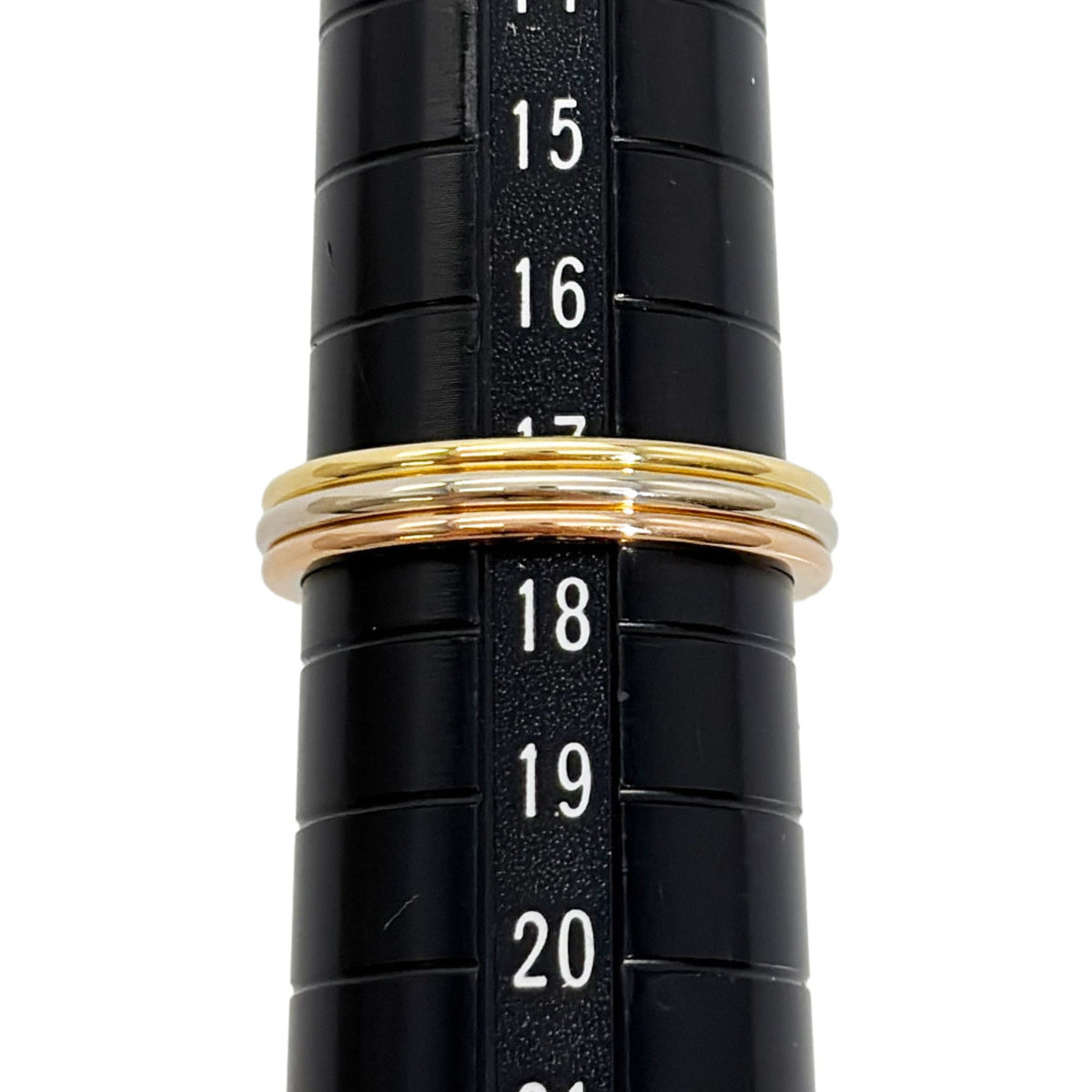 Cartier Louis Cartier Yellow Gold (18K) Pink Gold (18K) White Gold (18K) Band Ring (Pre-Owned)
