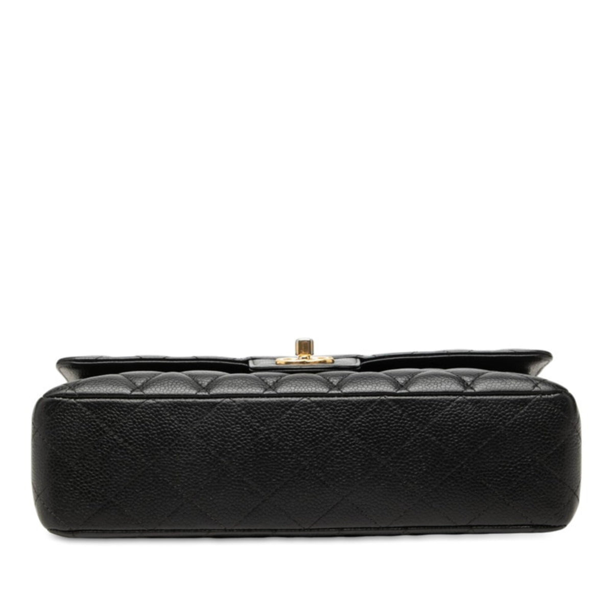 Chanel Matelasse Black Grained Calfskin Shoulder Bag (Pre-Owned)
