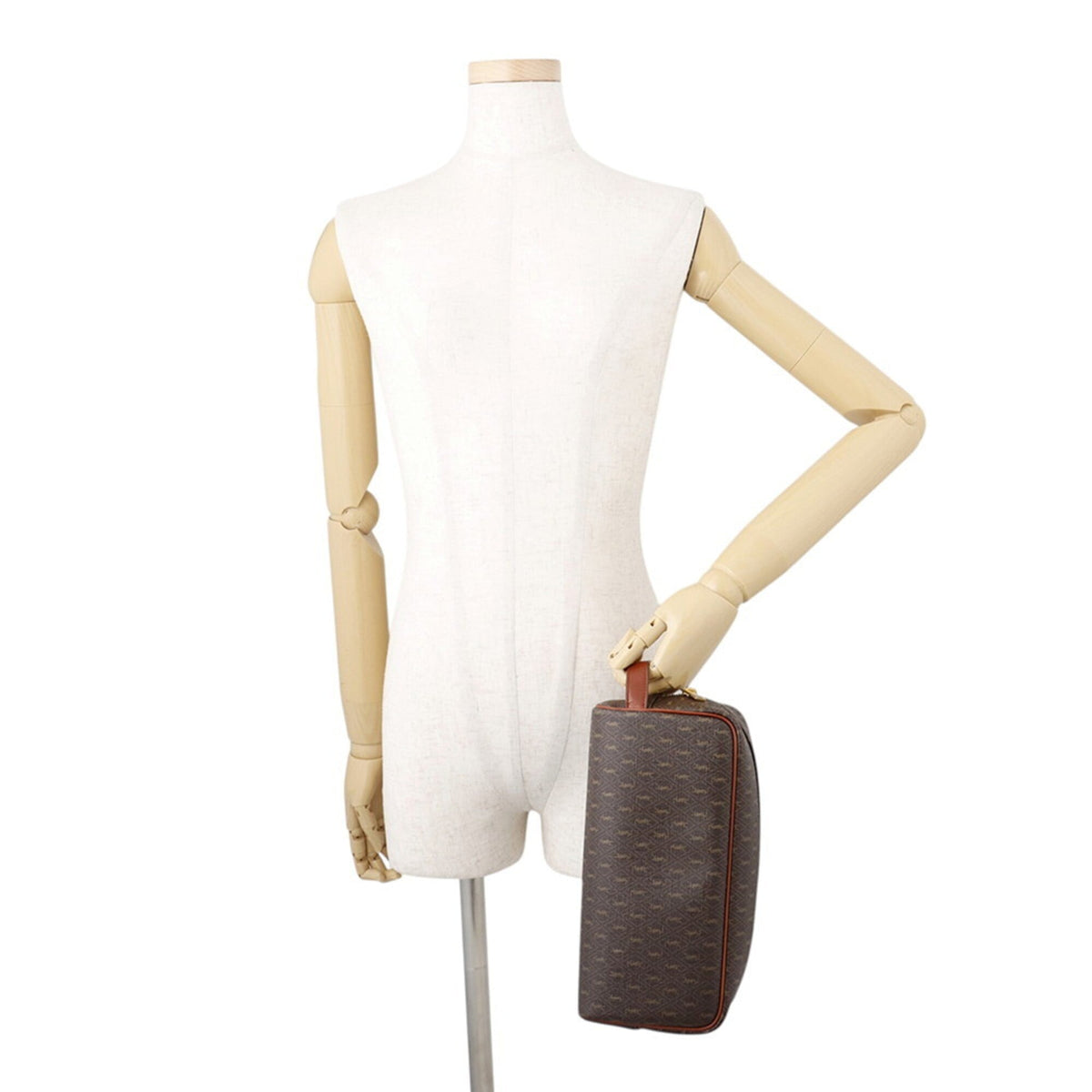 Yves Saint Laurent Brown Pvc Leather Clutch Bag (Pre-Owned)
