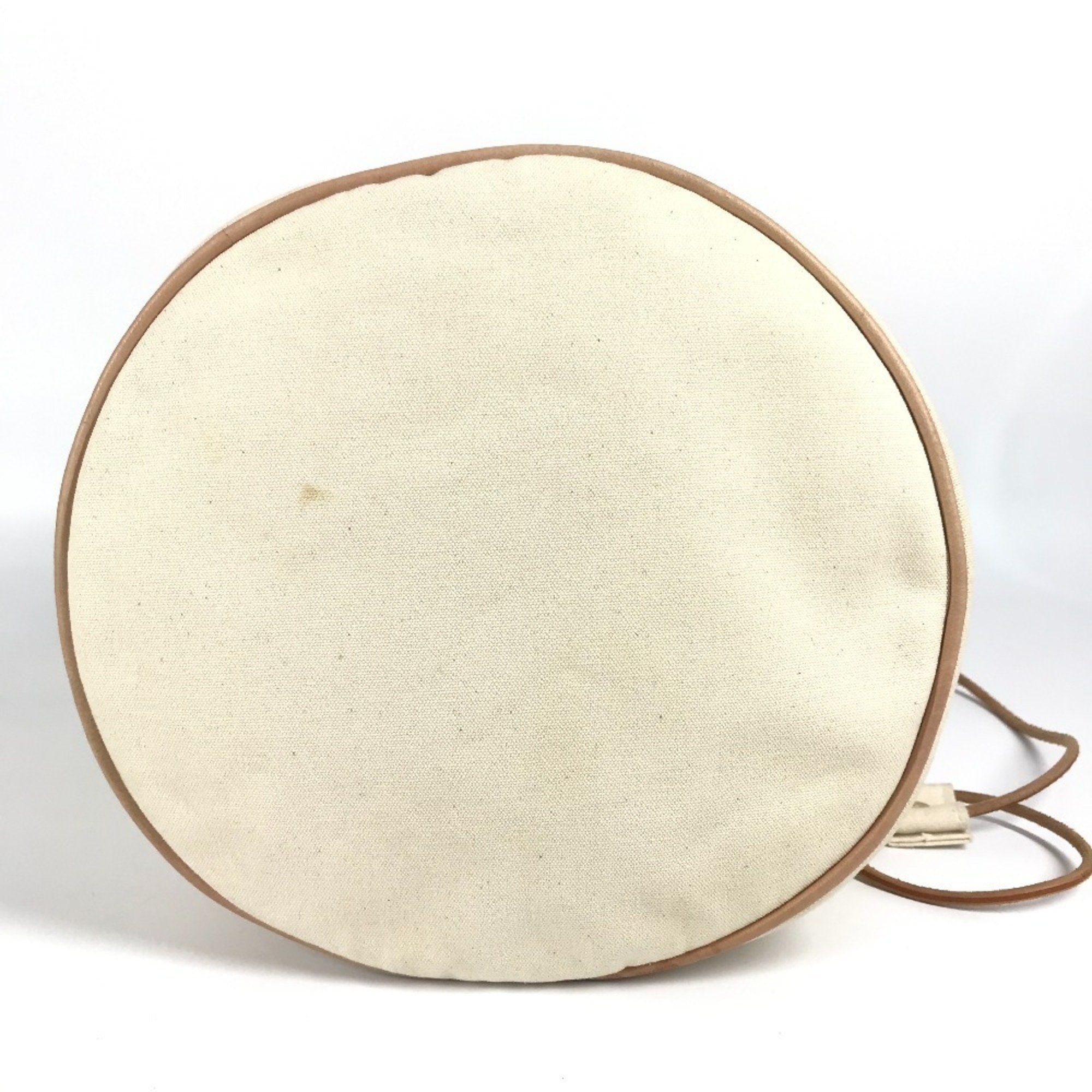 Hermes White Cotton Shoulder Bag (Pre-Owned)