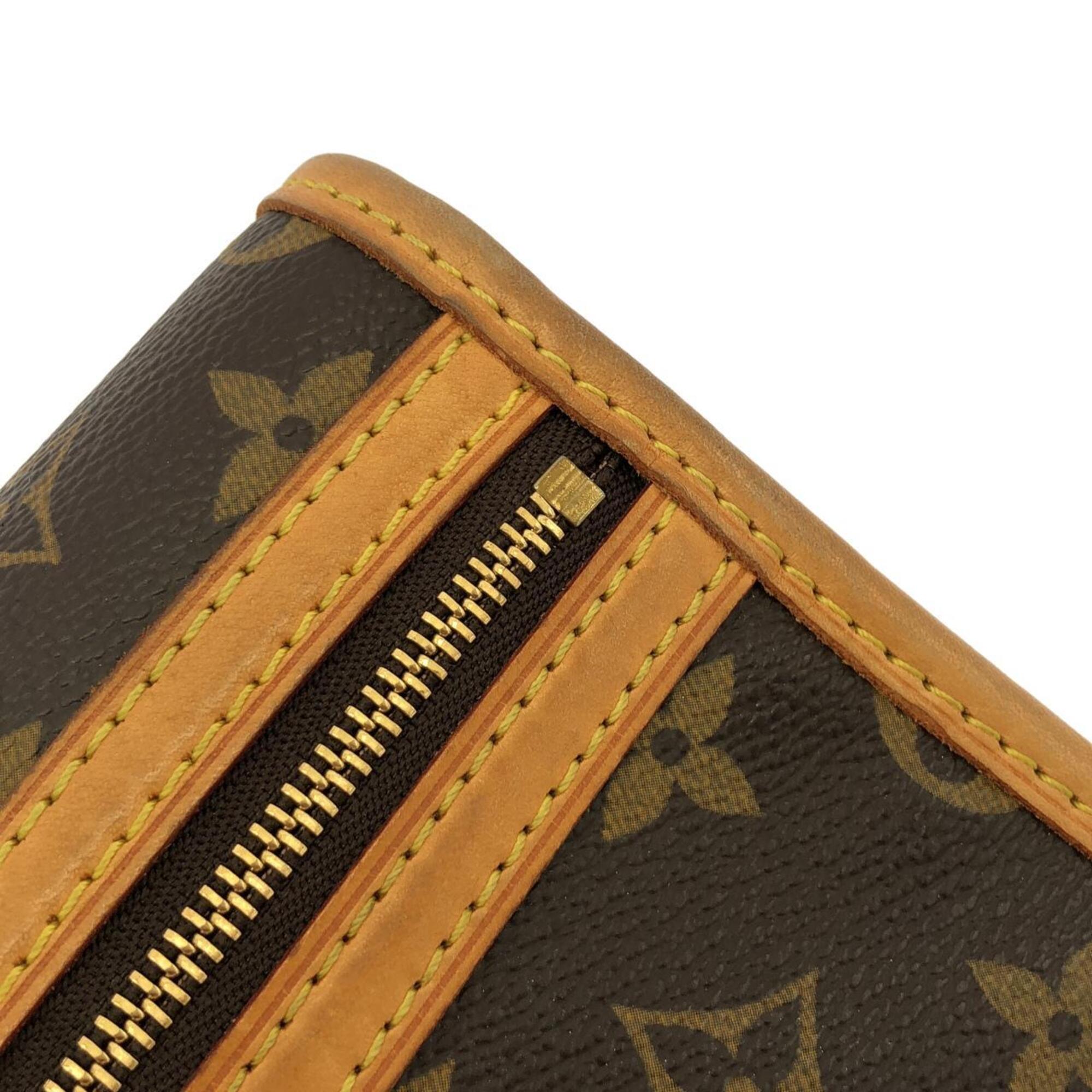 Louis Vuitton Marron Coated Canvas Shoulder Bag (Pre-Owned)