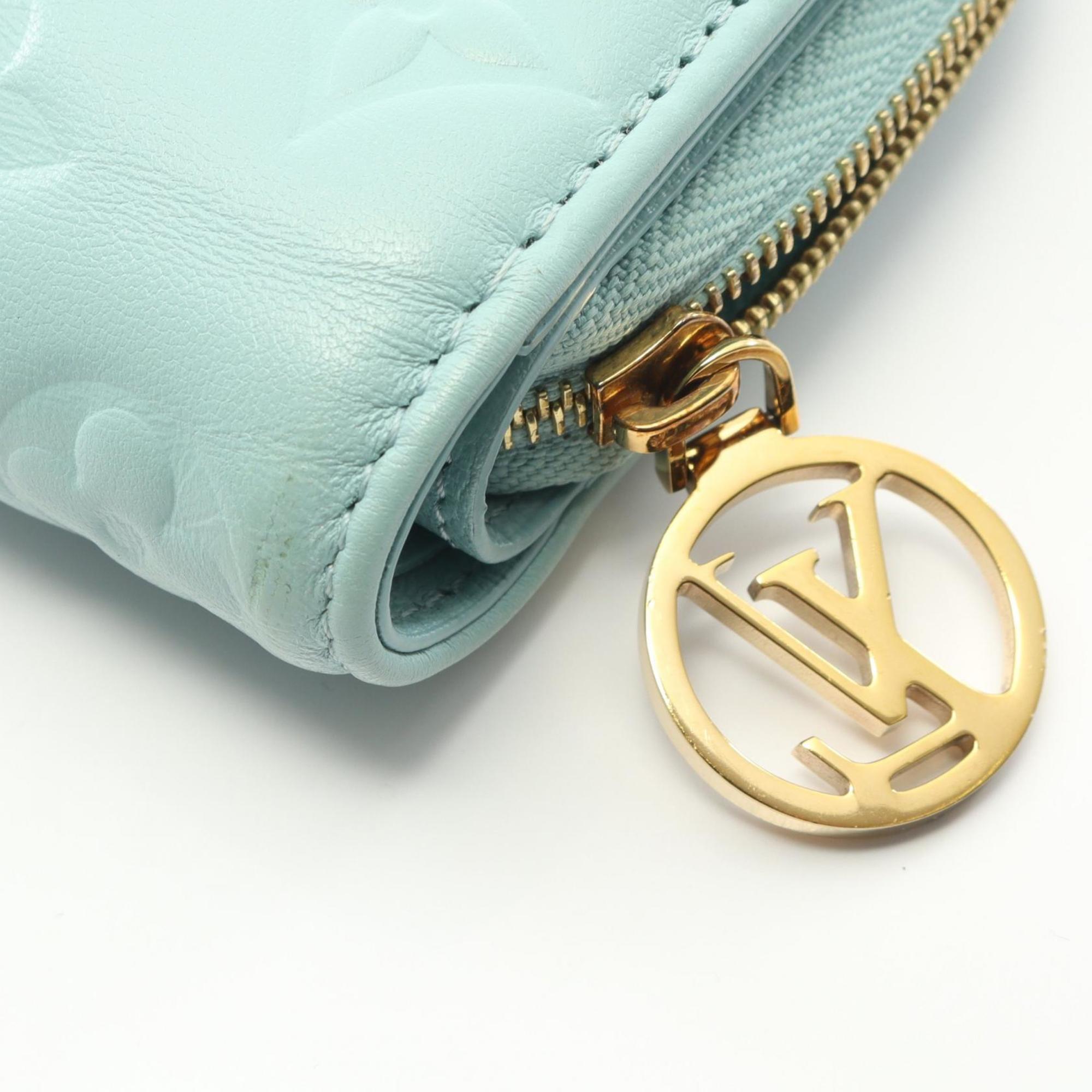 Louis Vuitton Blue Leather Wallet (Bi-Fold) (Pre-Owned)