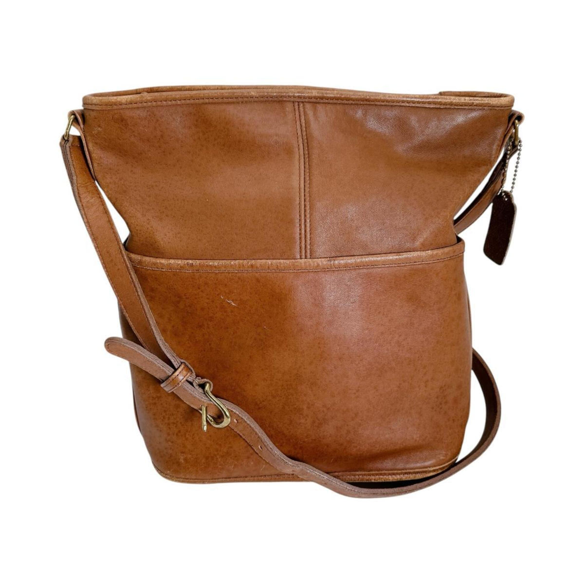 Coach Brown Leather Handbag Shoulder Bag (Pre-Owned)