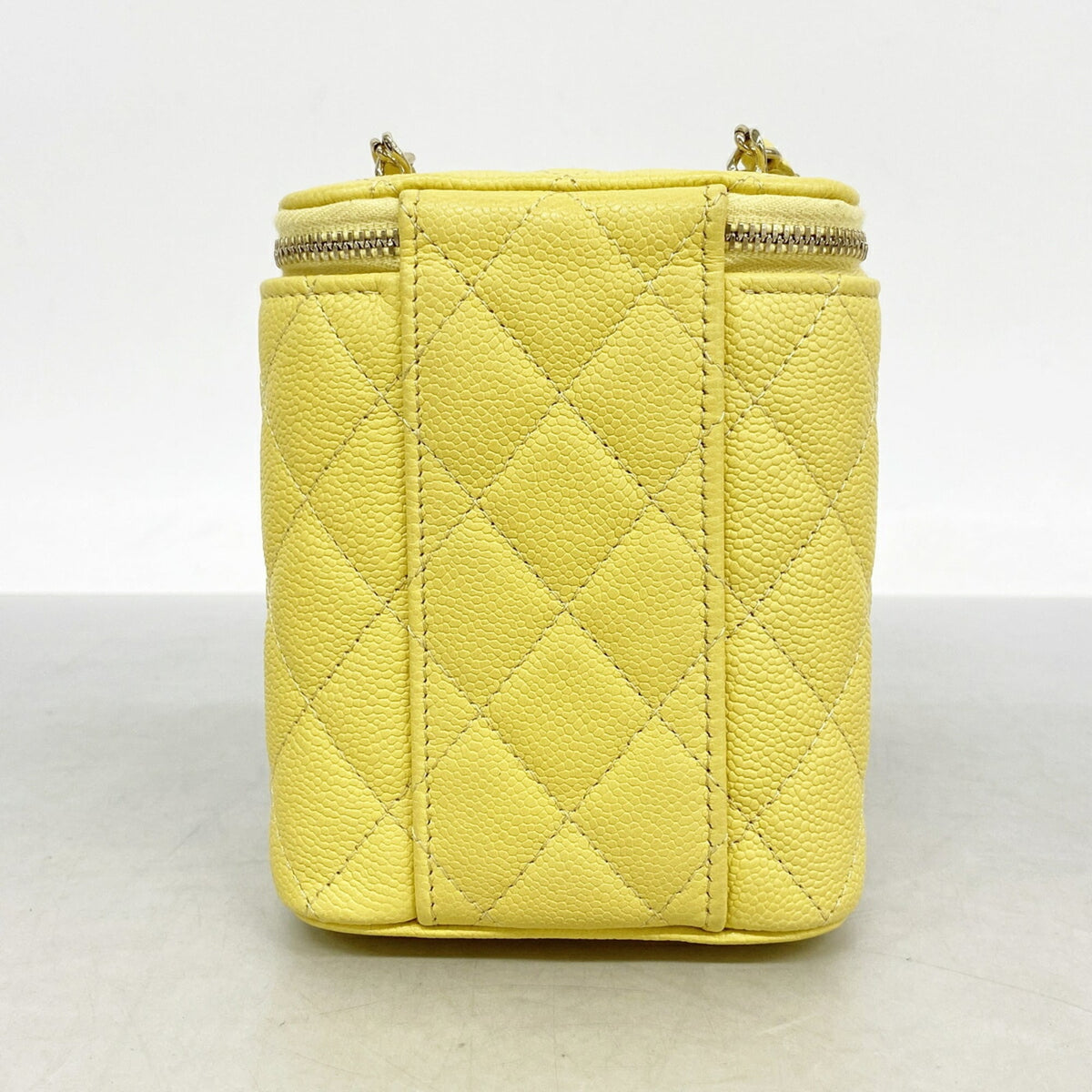 Chanel Yellow Grained Calfskin Shoulder Bag (Pre-Owned)