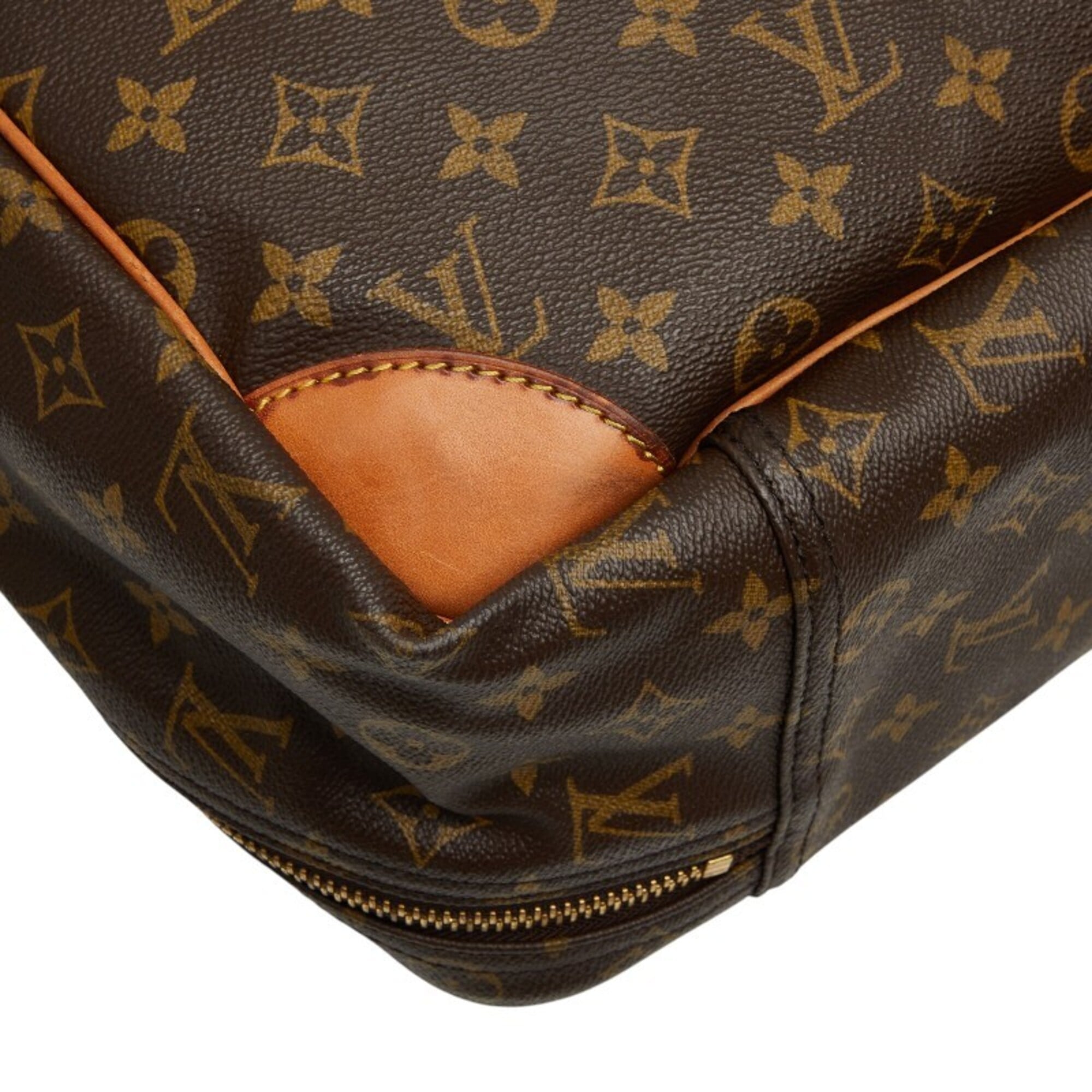 Louis Vuitton Brown Pvc Leather Boston Bag (Pre-Owned)