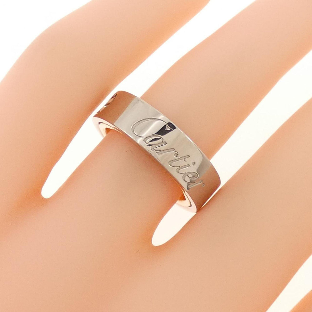 Cartier Pink Gold (18K) White Gold (18K) Band Ring (Pre-Owned)