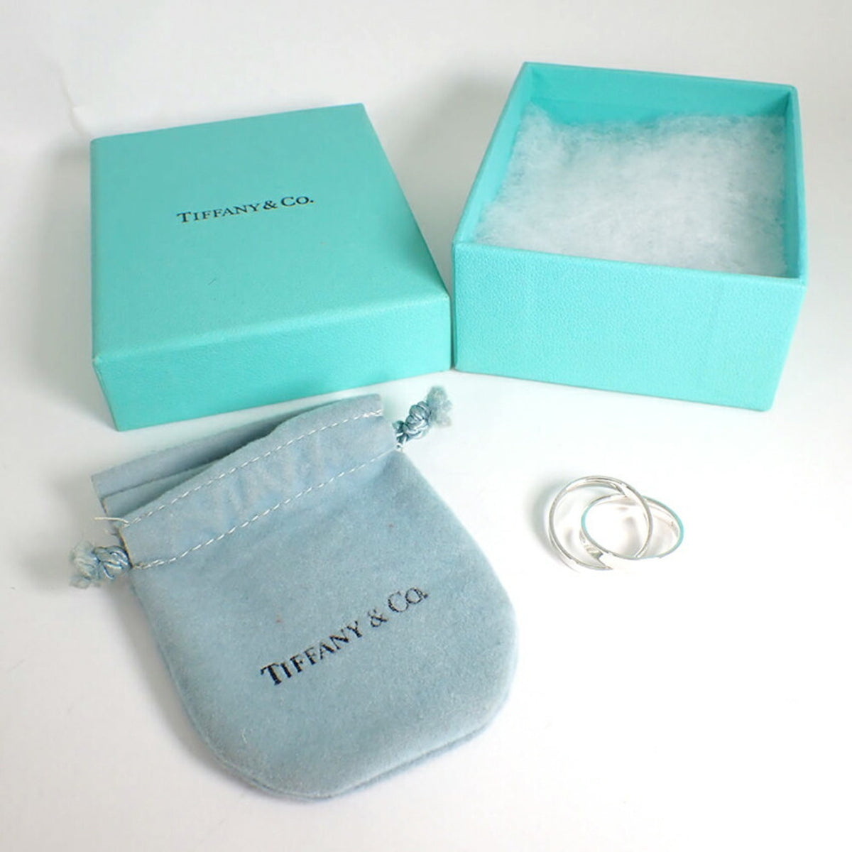 Tiffany Silver Sterling Silver 925 Band Ring (Pre-Owned)