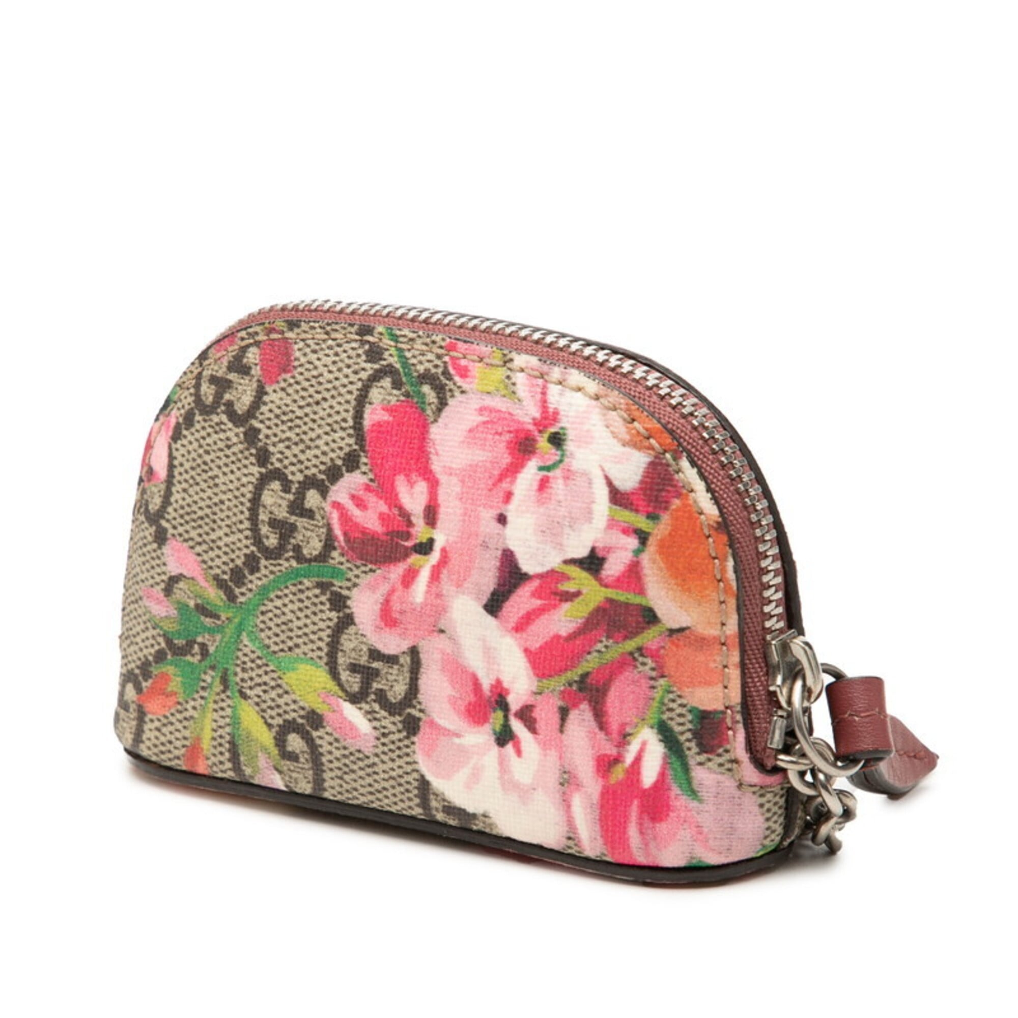Gucci Gg Blooms Beige Pink Leather Coin Purse/Coin Case (Pre-Owned)